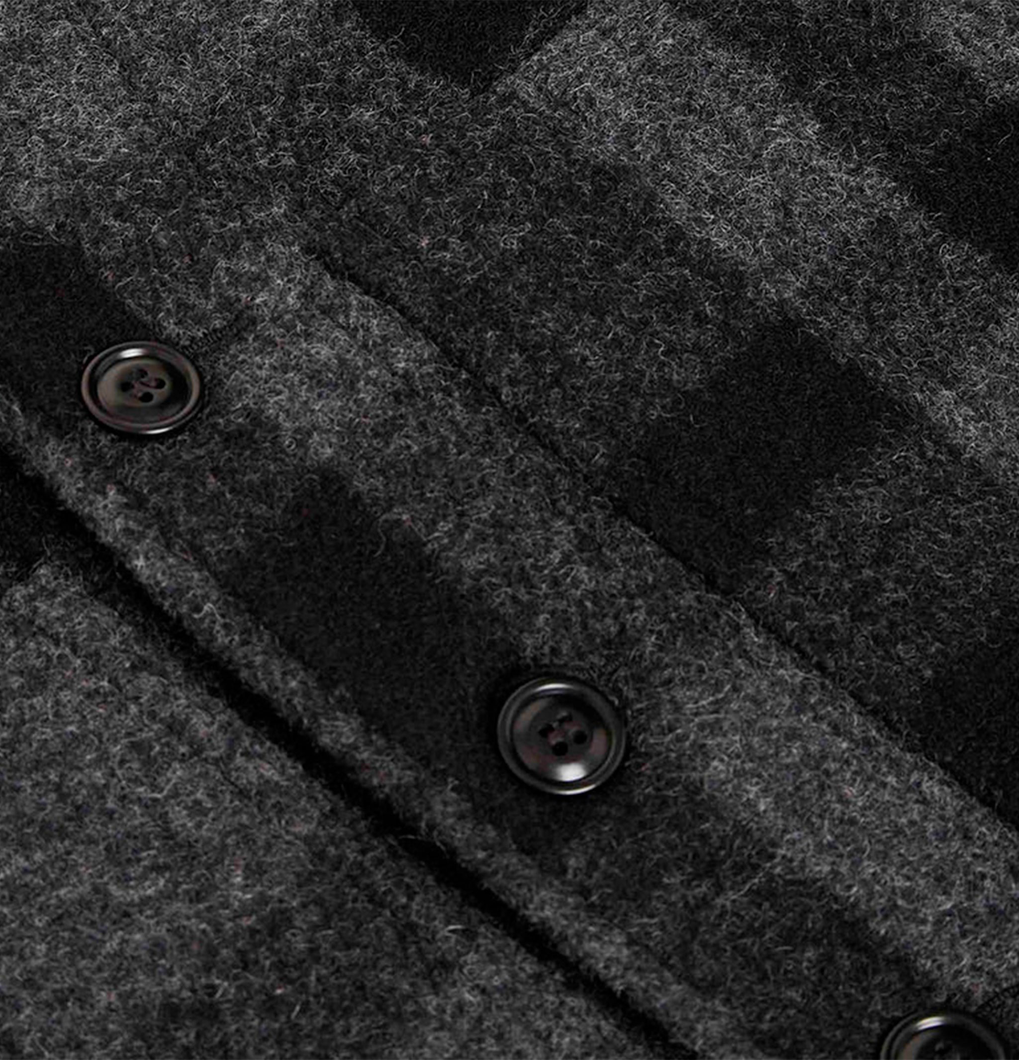 Mackinaw Wool Vest Charcoal Bl