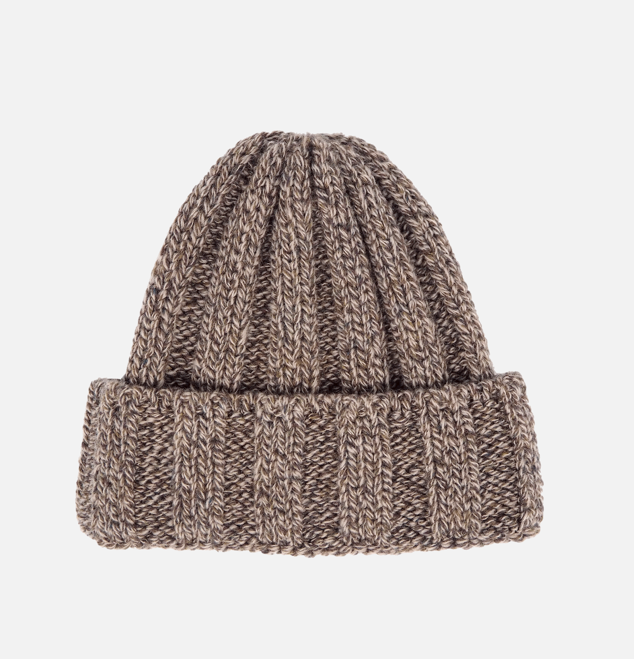 Checker Beanie Brown