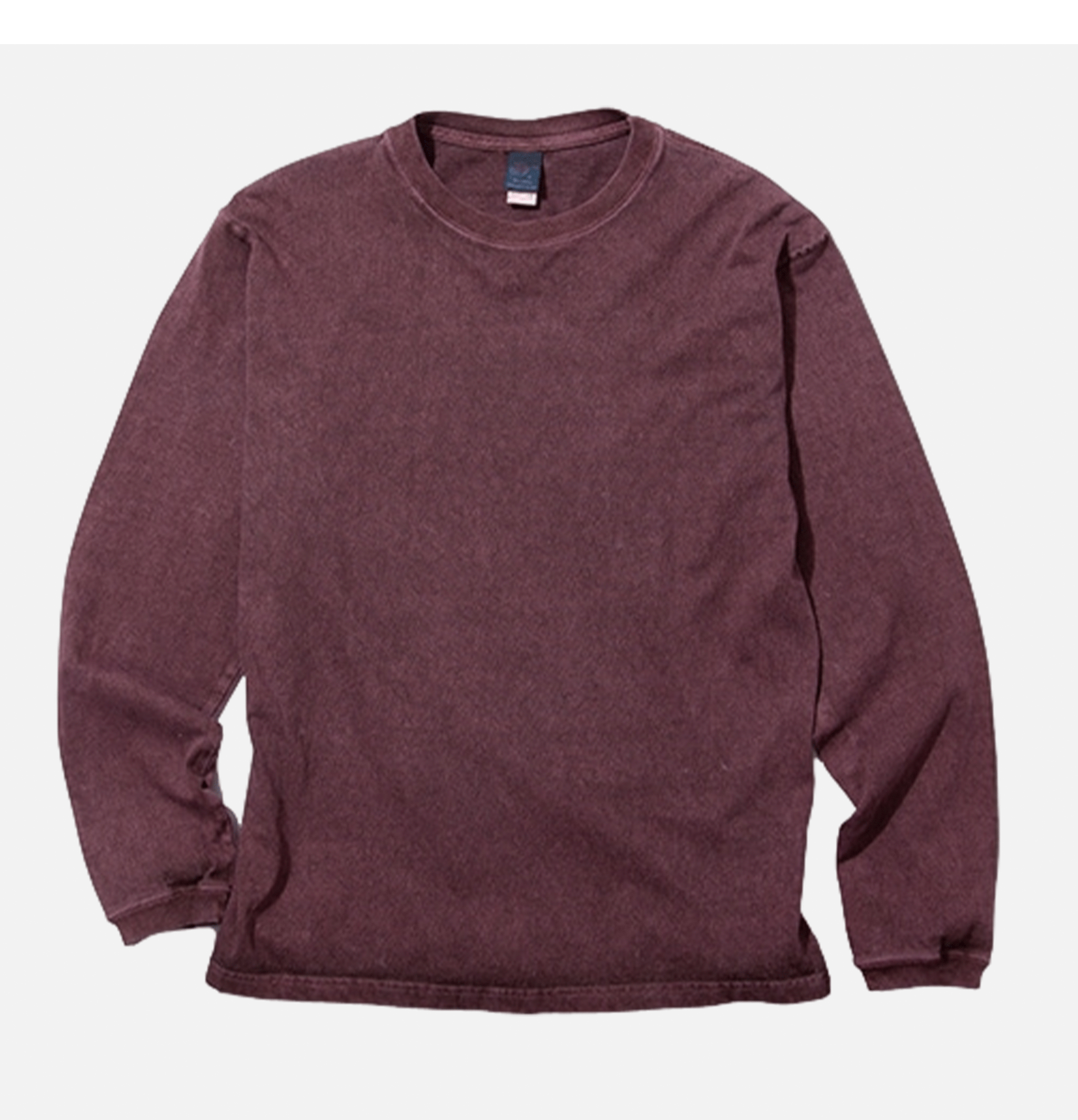 Good On Japan LS Crew Tee Bordeaux