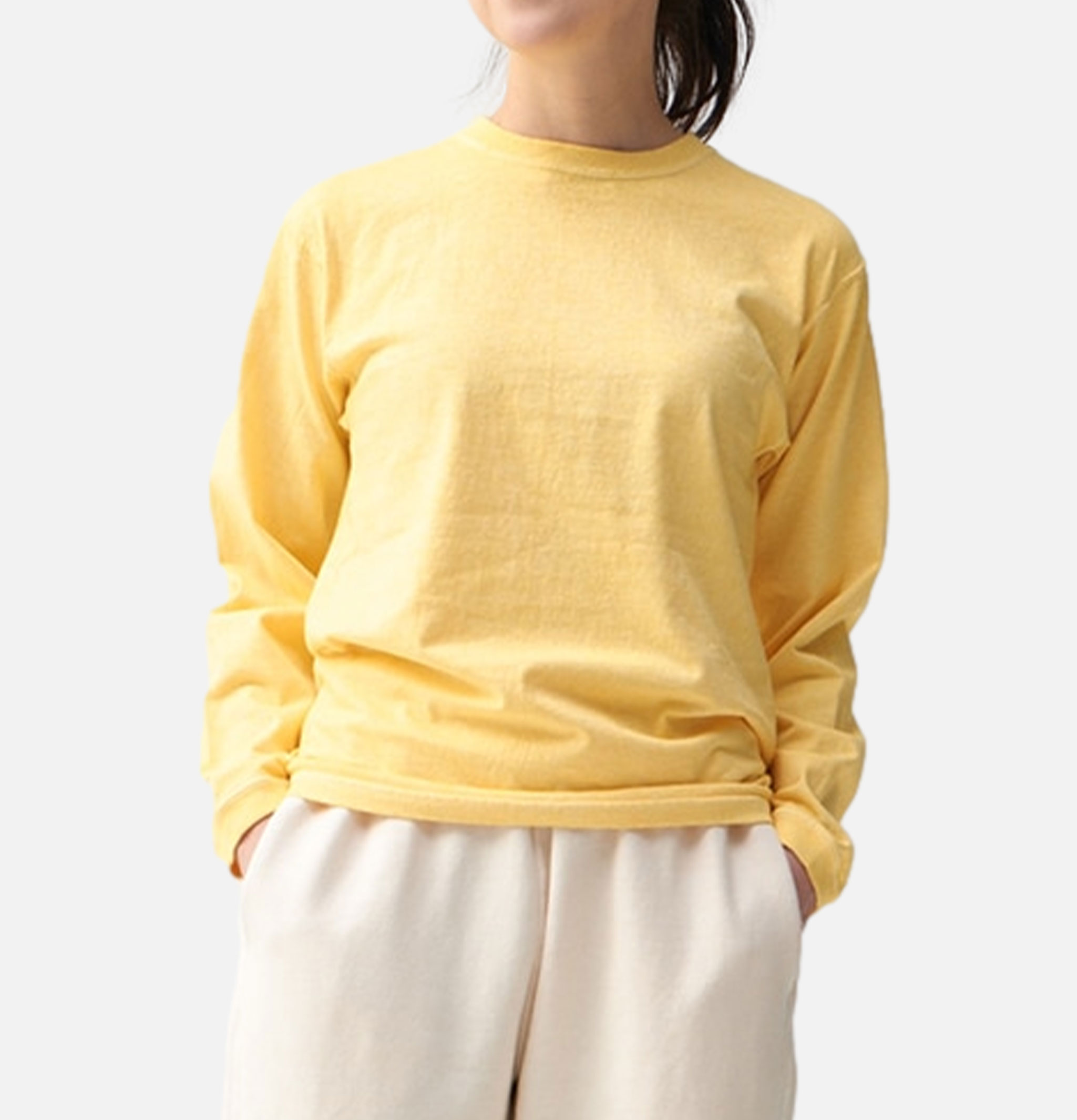 Good On Japan LS Crew Tee Straw