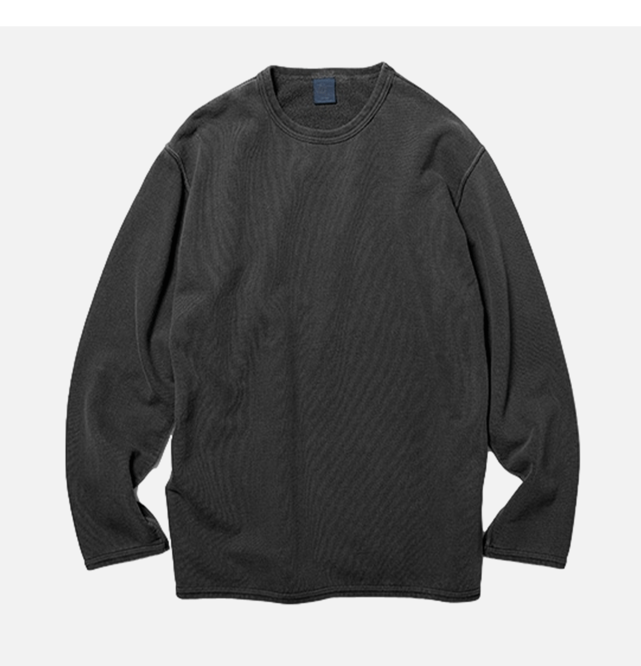 Good On Japan 9oz LS Crew Sweatshirt Non-Pigmented Black