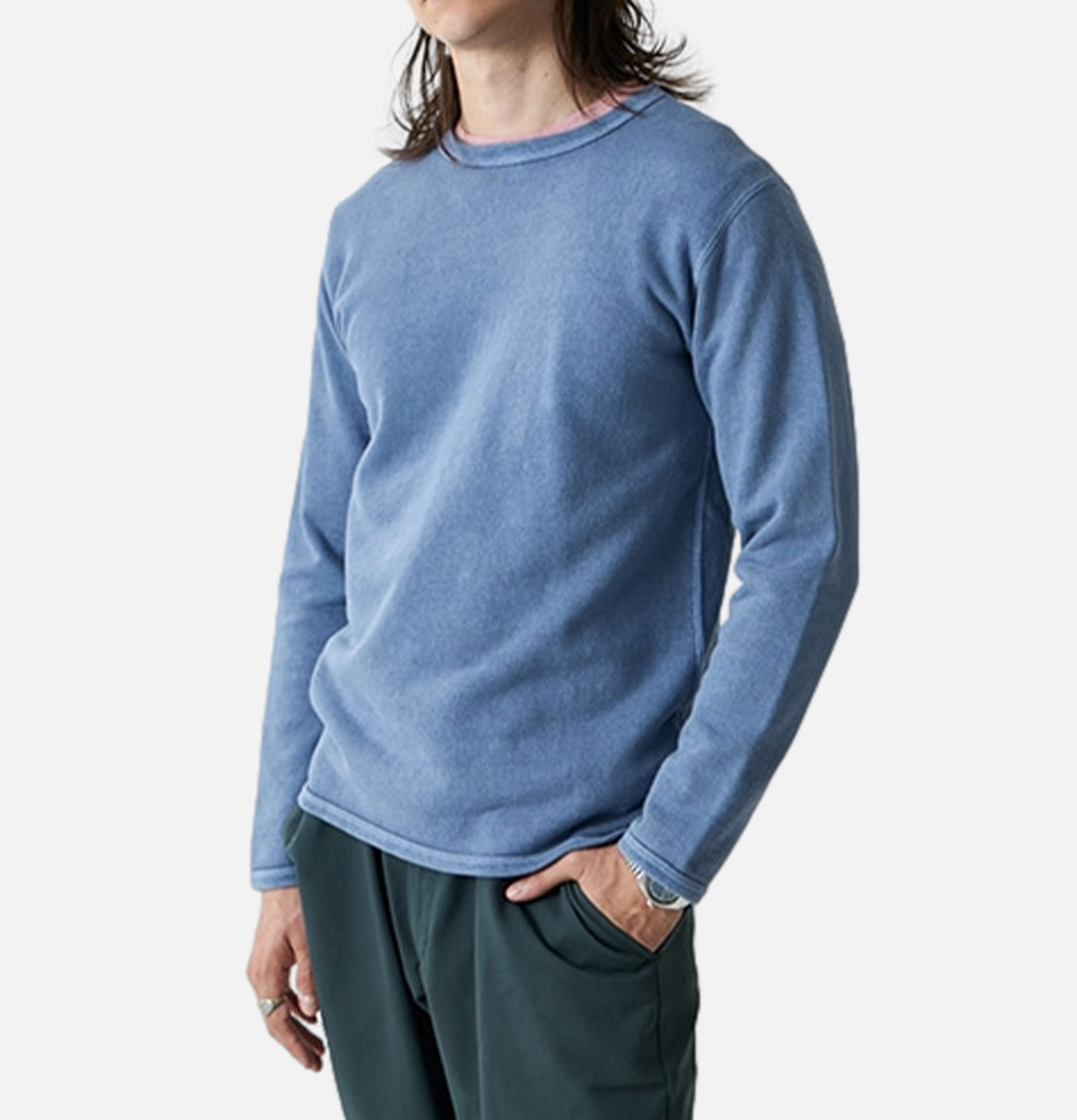 Good On Japan 9oz LS Crew Sweatshirt Ajisai