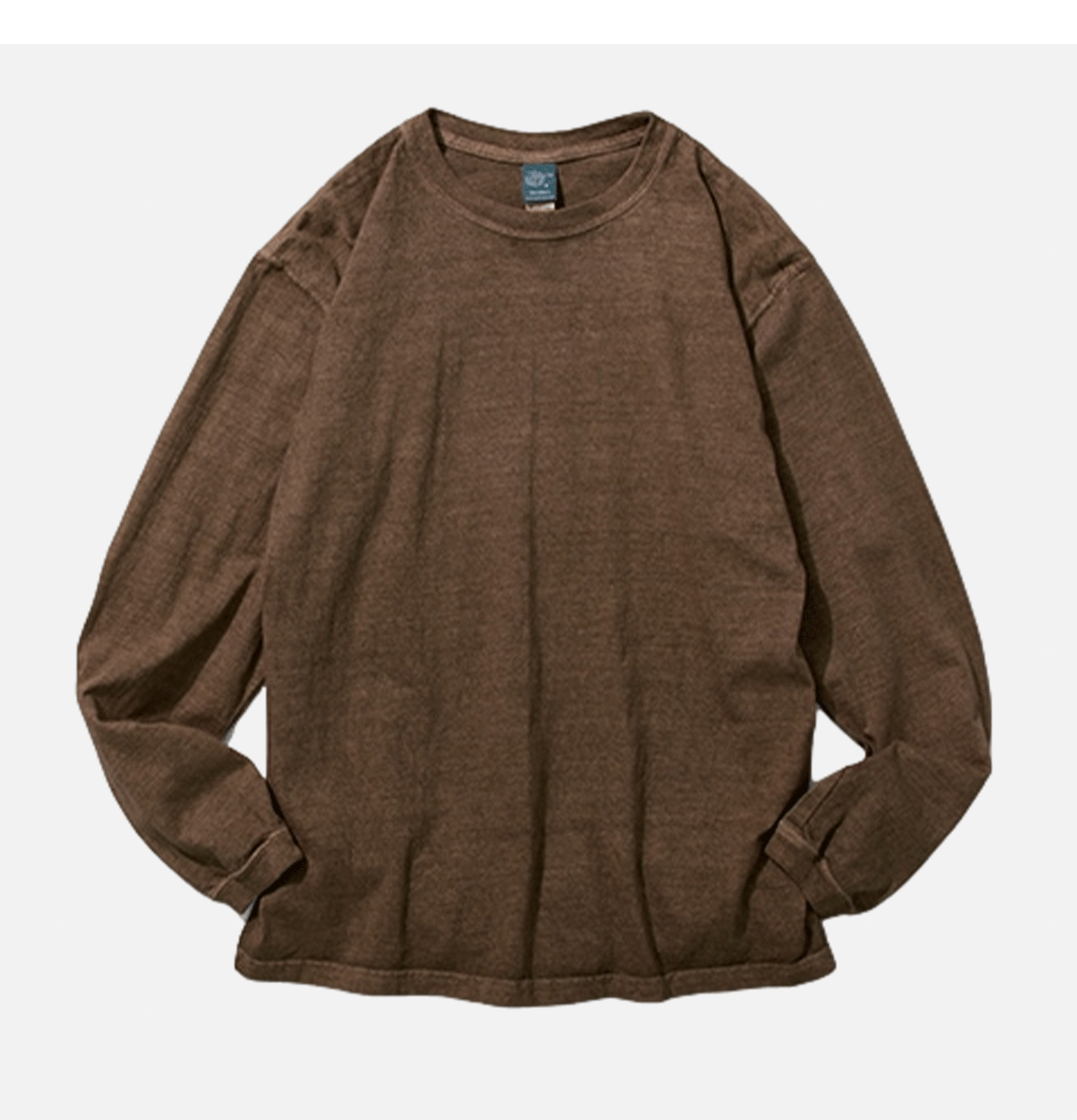 Good On Japan LS Crew Tee Marron