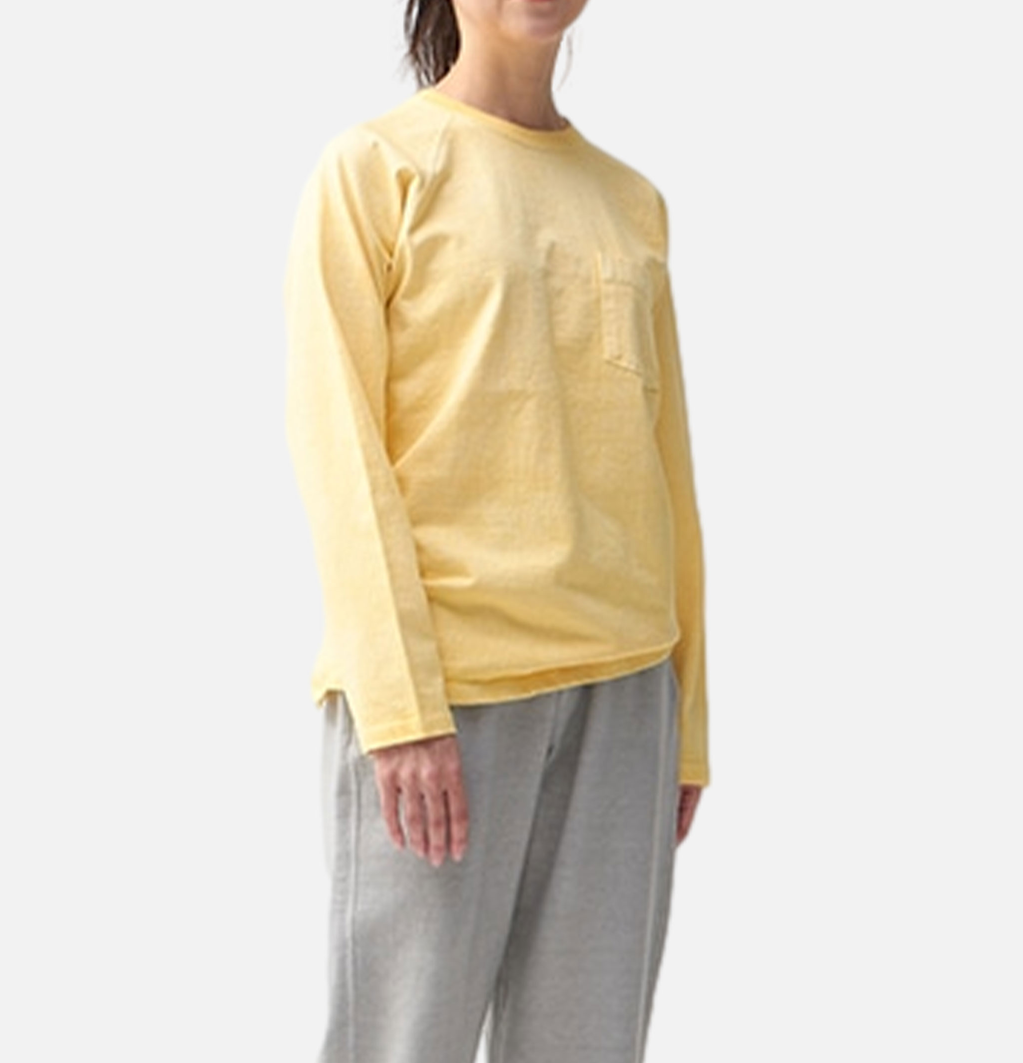 Good On Ls Heavy Raglan Pocket Tee Straw