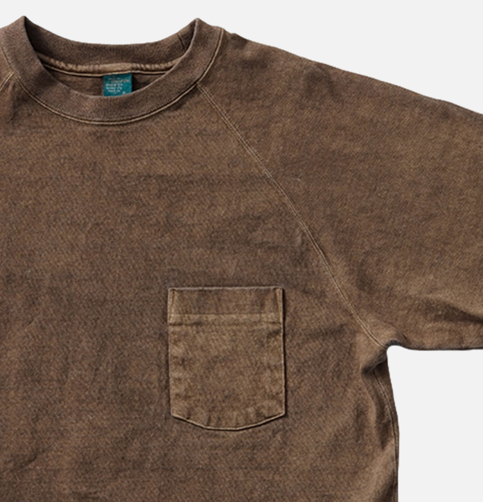 Good On Ls Heavy Raglan Pocket Tee Marron