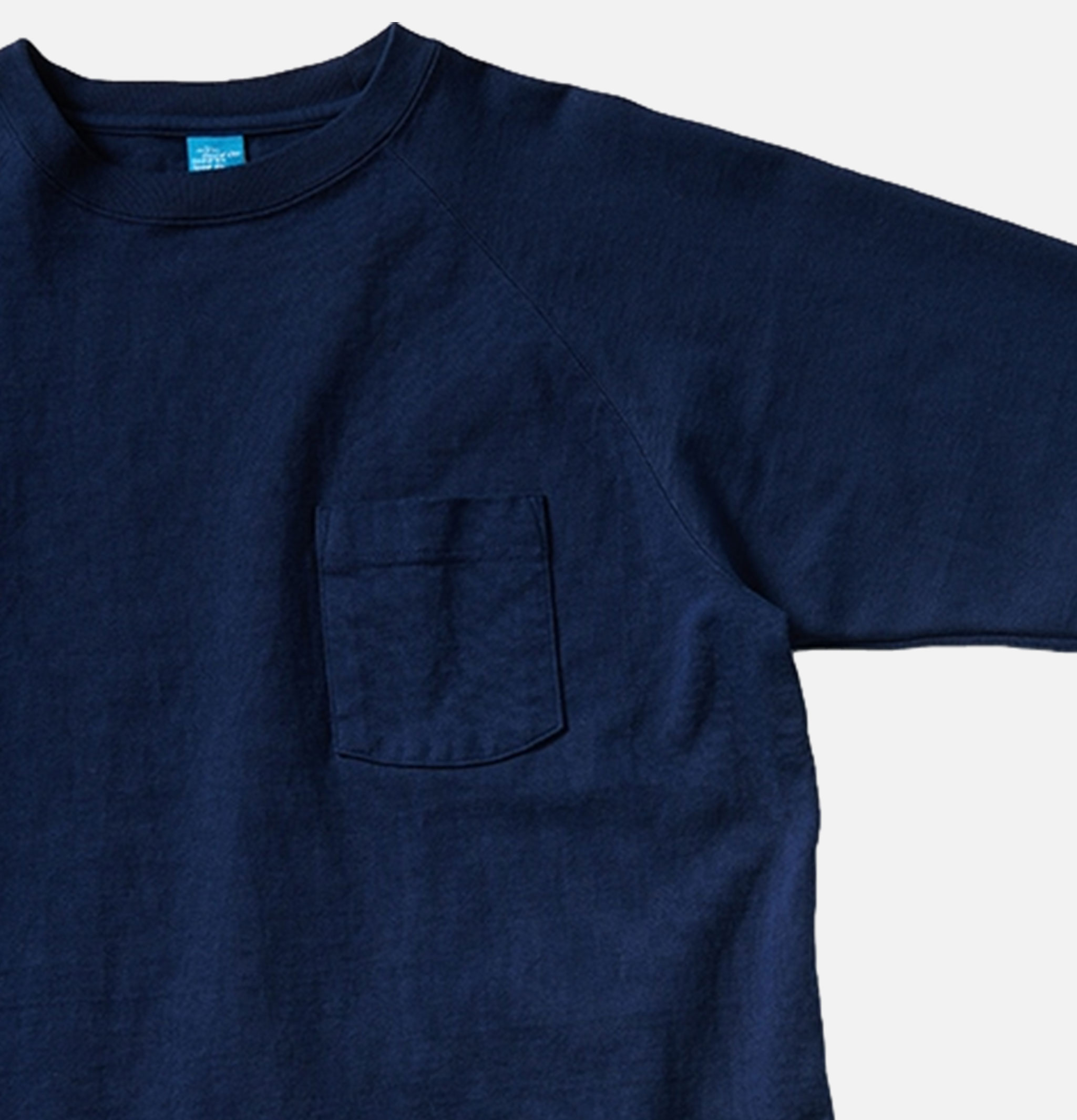 Good On Ls Heavy Raglan Pocket Tee Navy
