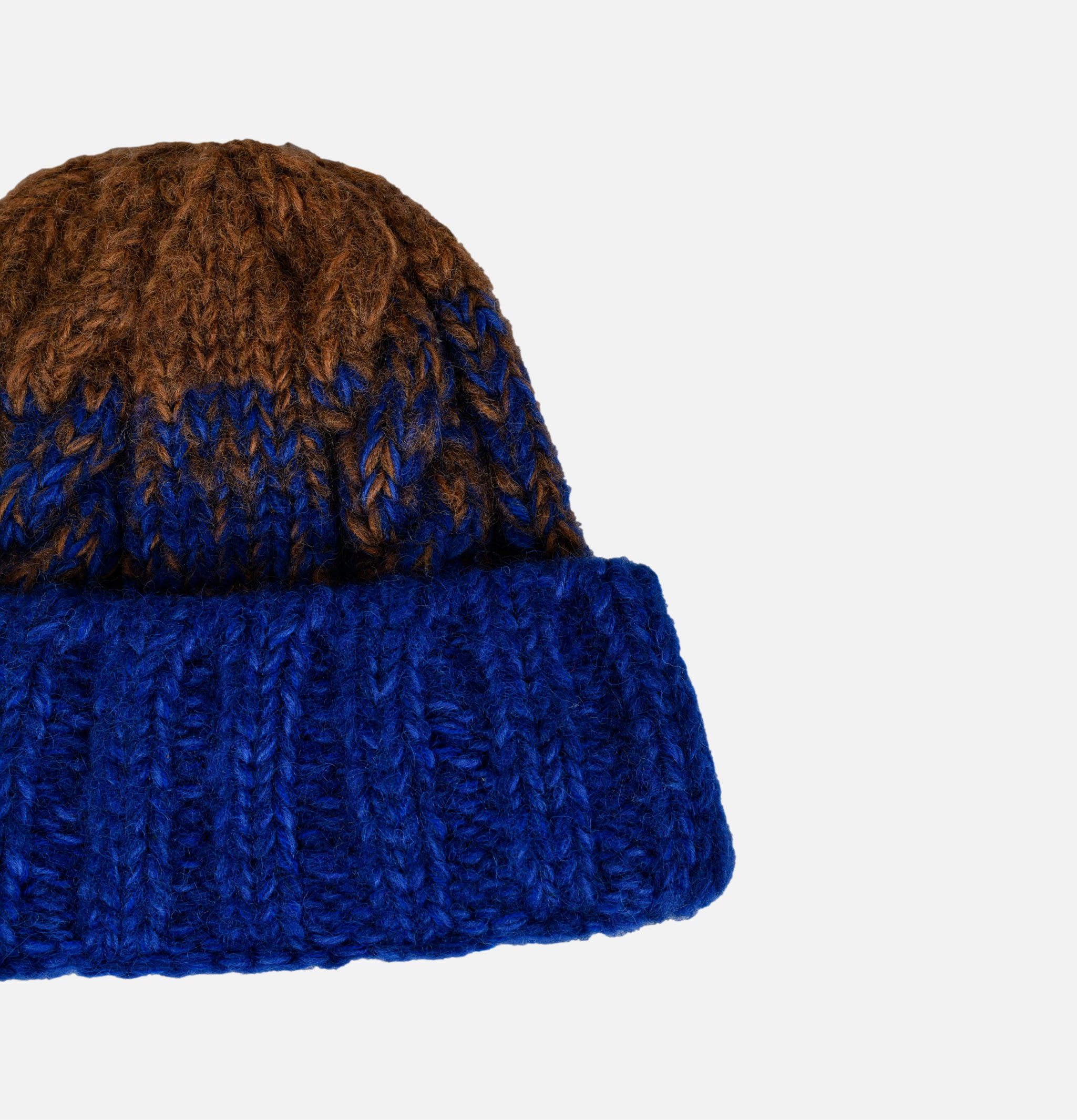 Handknit Fisherman Royal Brown