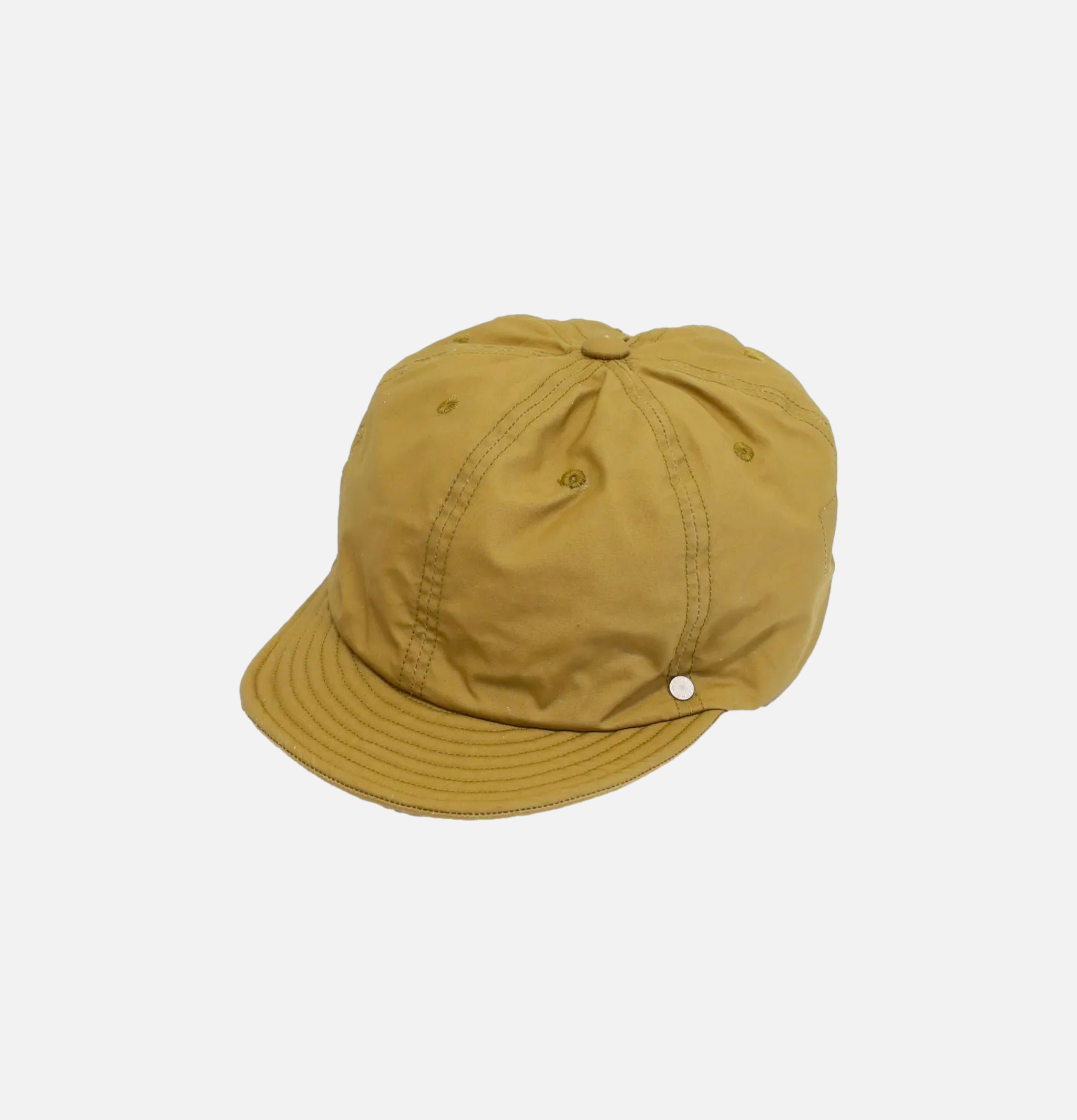Decho Waxed Cotton Ball Cap Beige