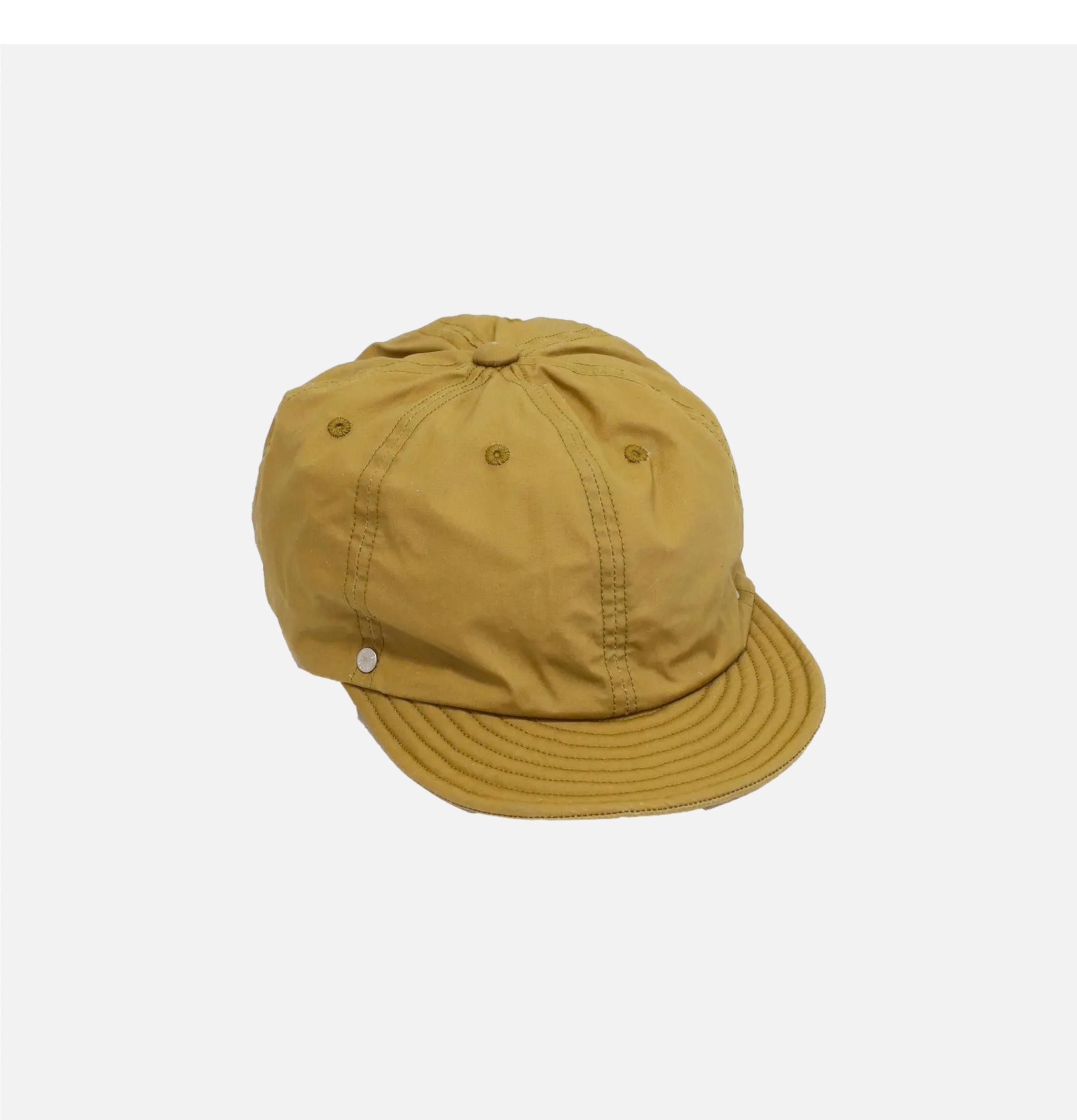 Decho Waxed Cotton Ball Cap Beige