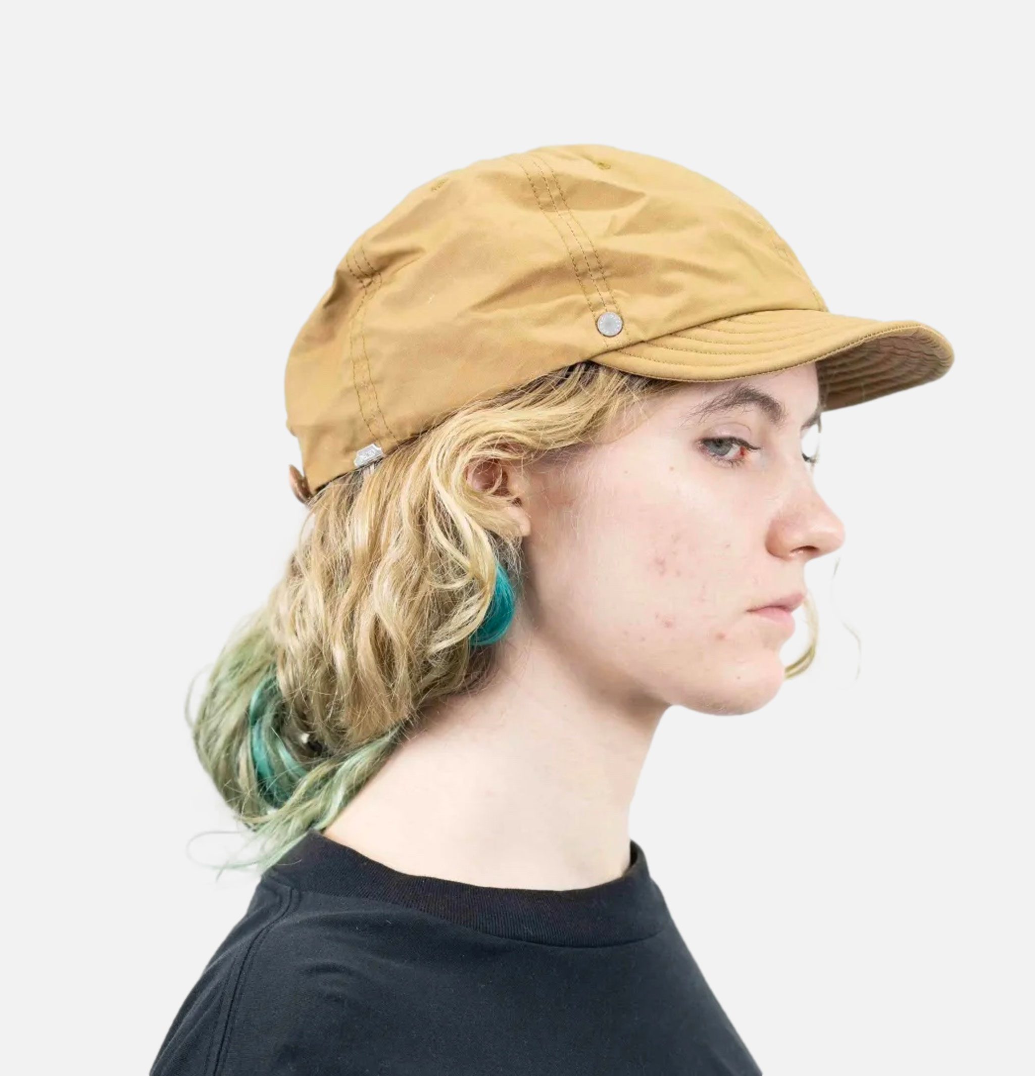 Decho Waxed Cotton Ball Cap Beige