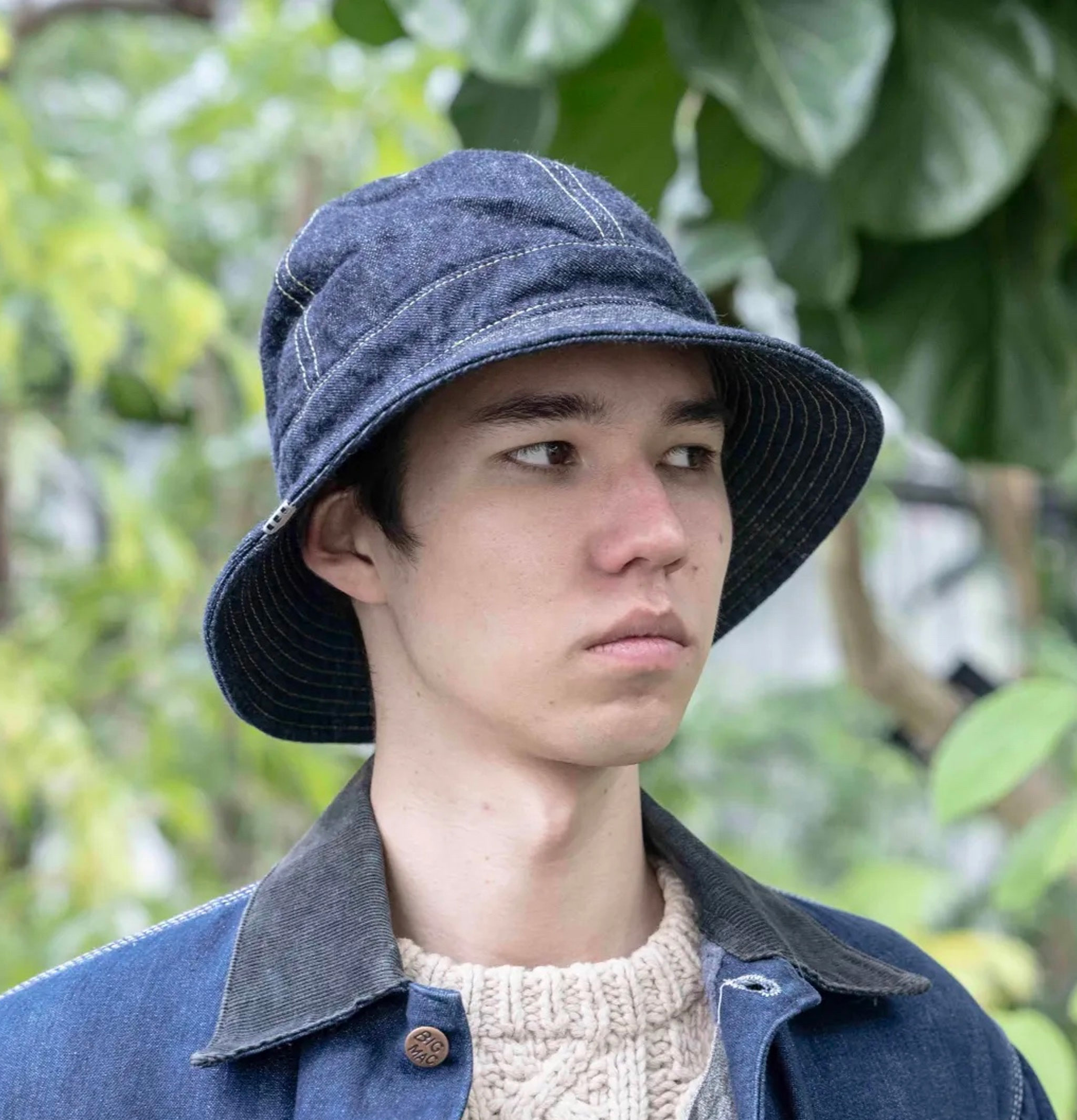 Decho Denim Fatigue Hat Indigo