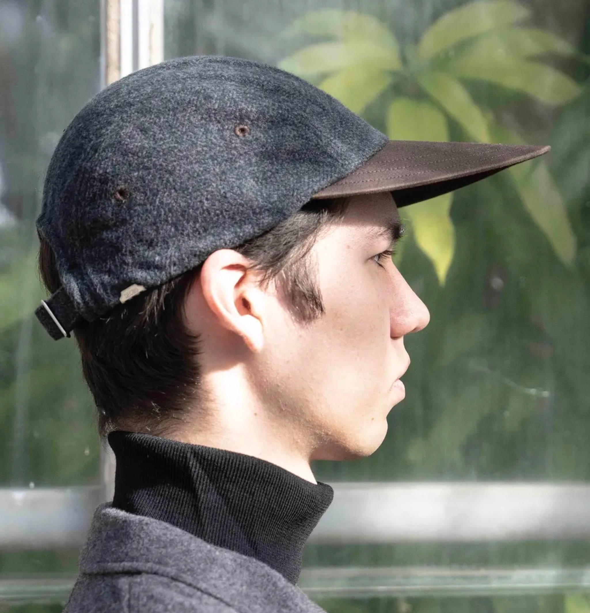 Decho Jet Cap Check Molesskin Noir