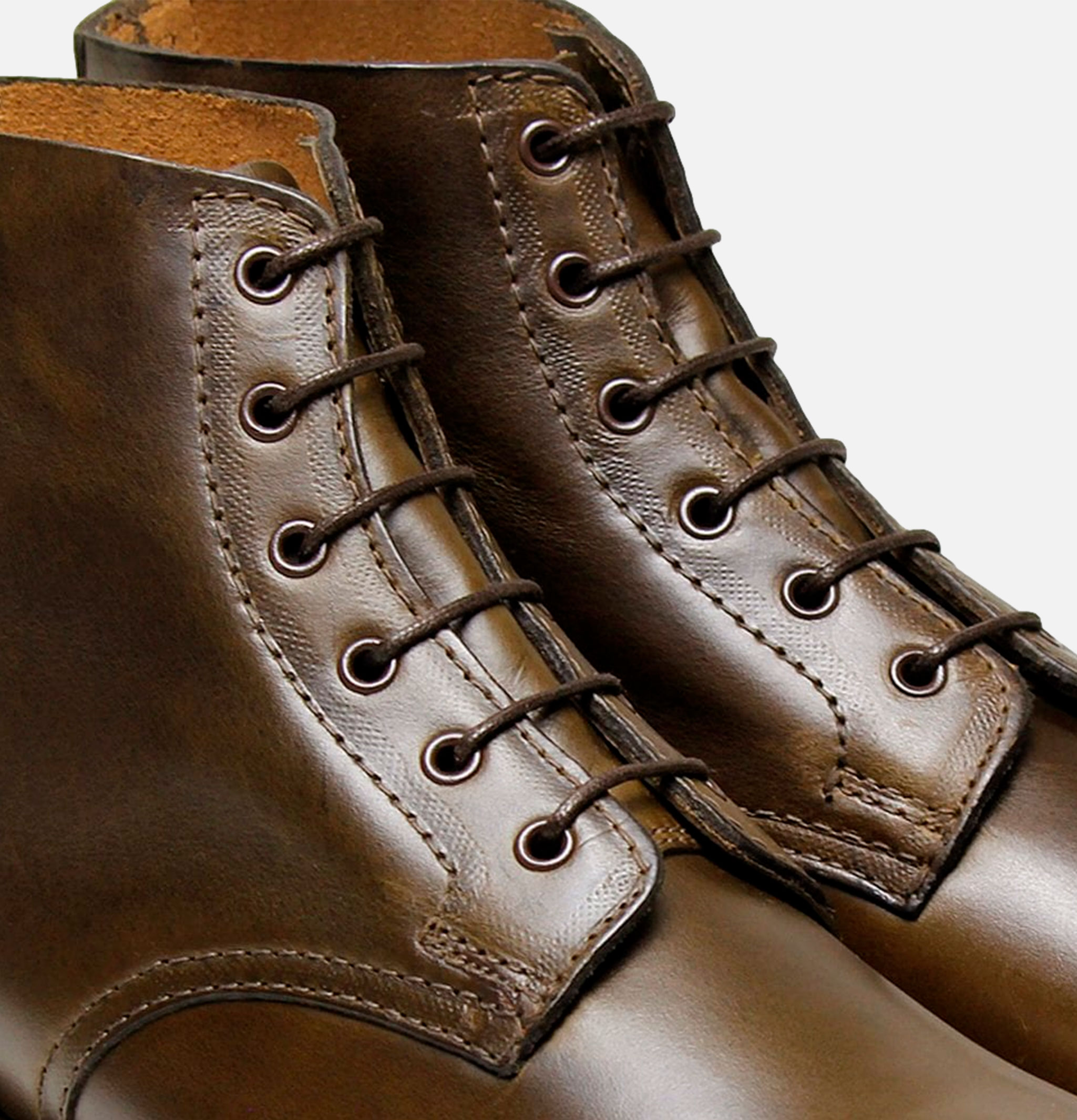 Derby Boot Dbrown Waxy Pull Up