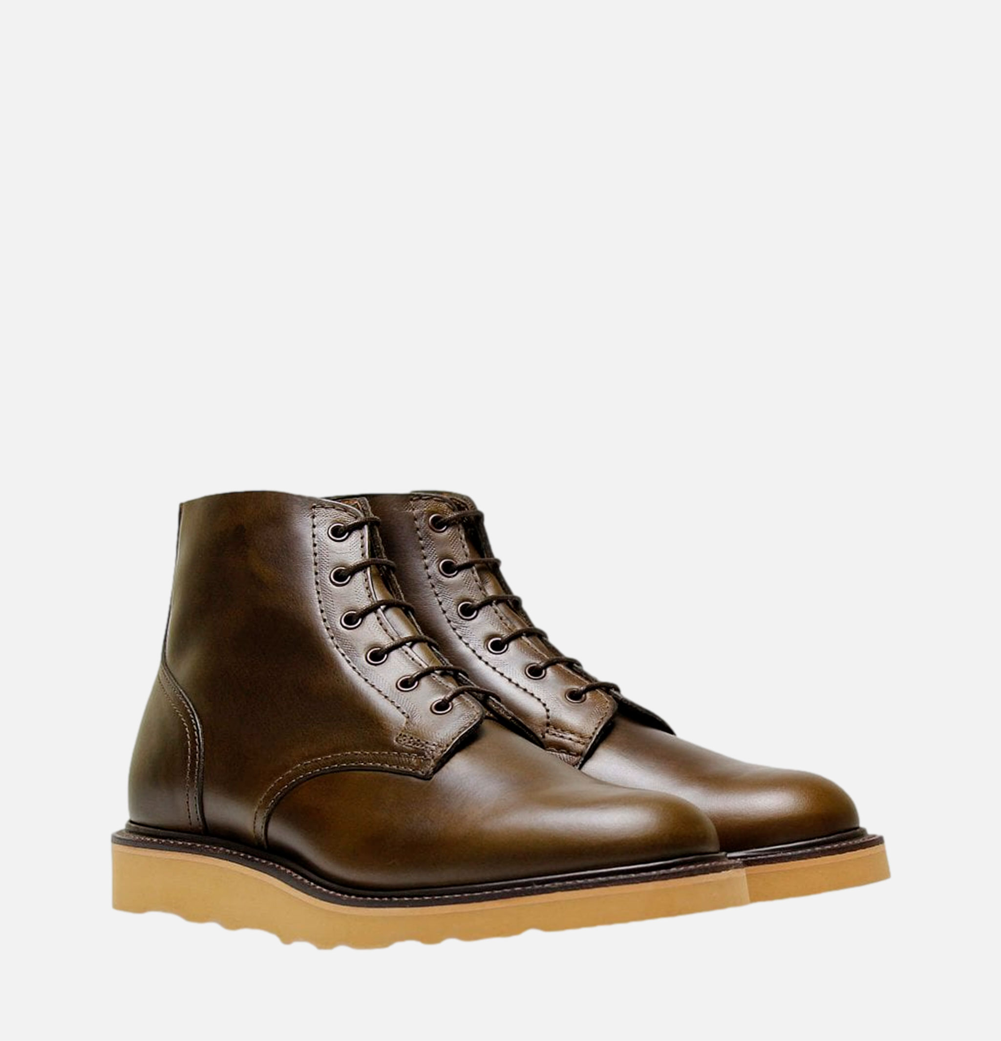 Derby Boot Dbrown Waxy Pull Up