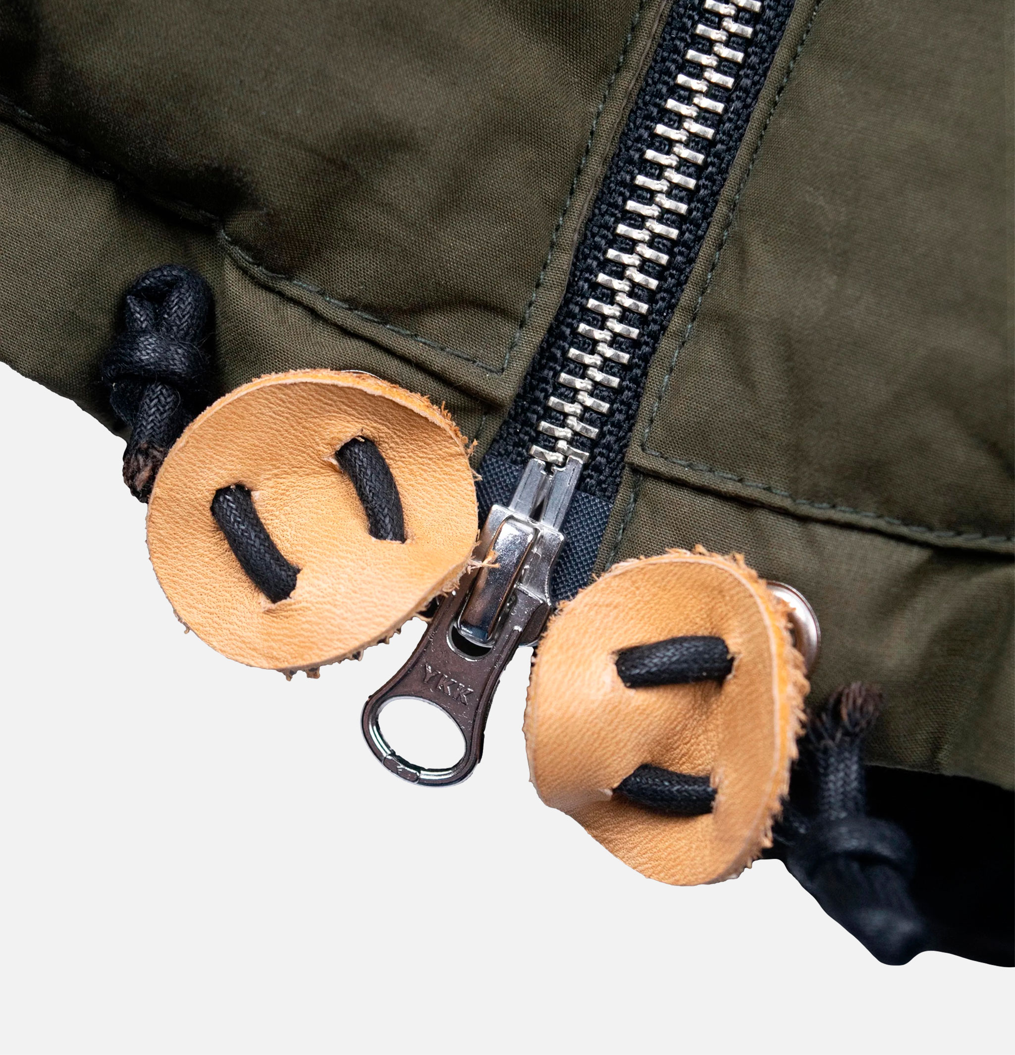 Hooded Sweat Wax Green Wood