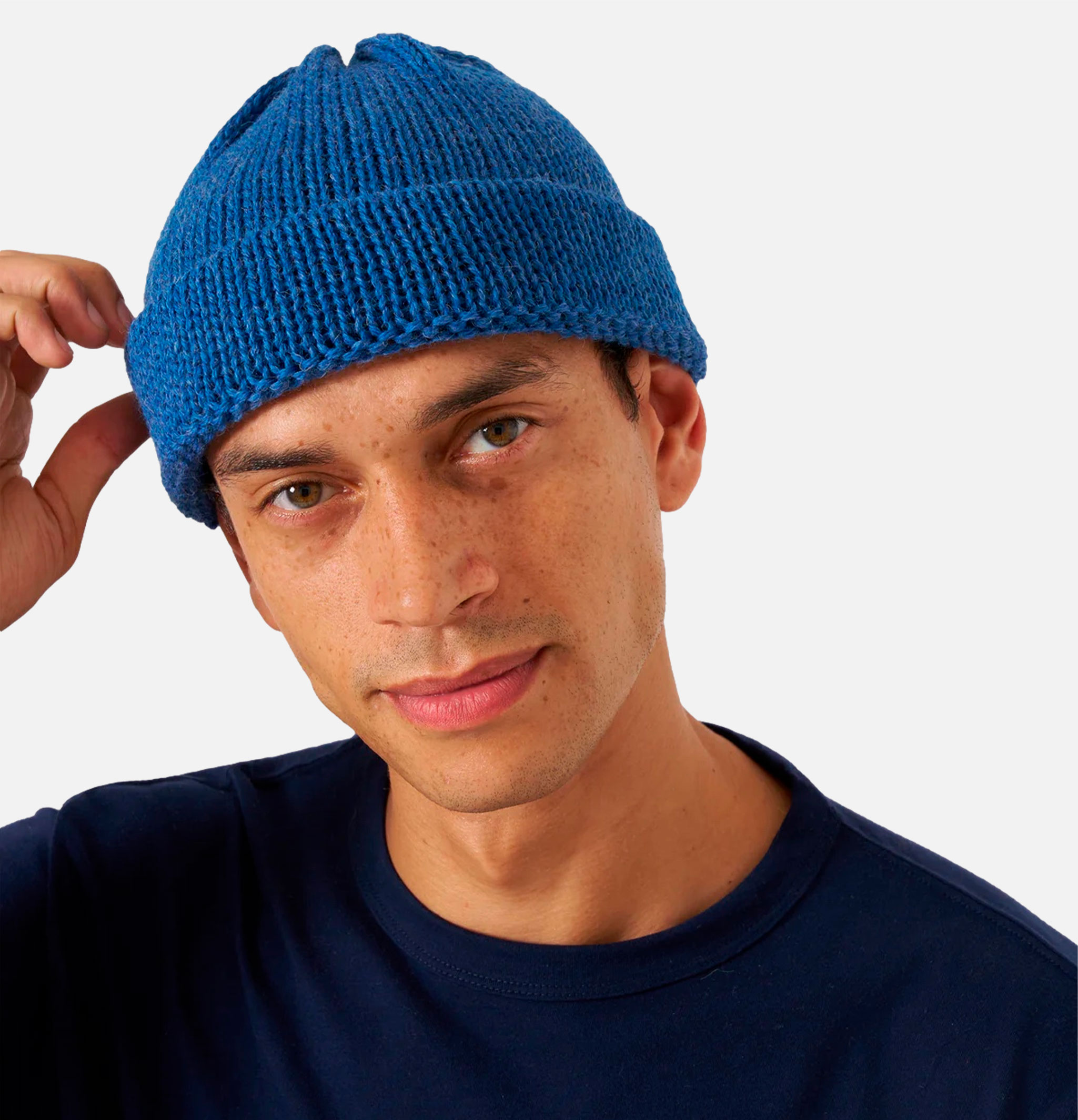 Short Watch Cap Work Blue