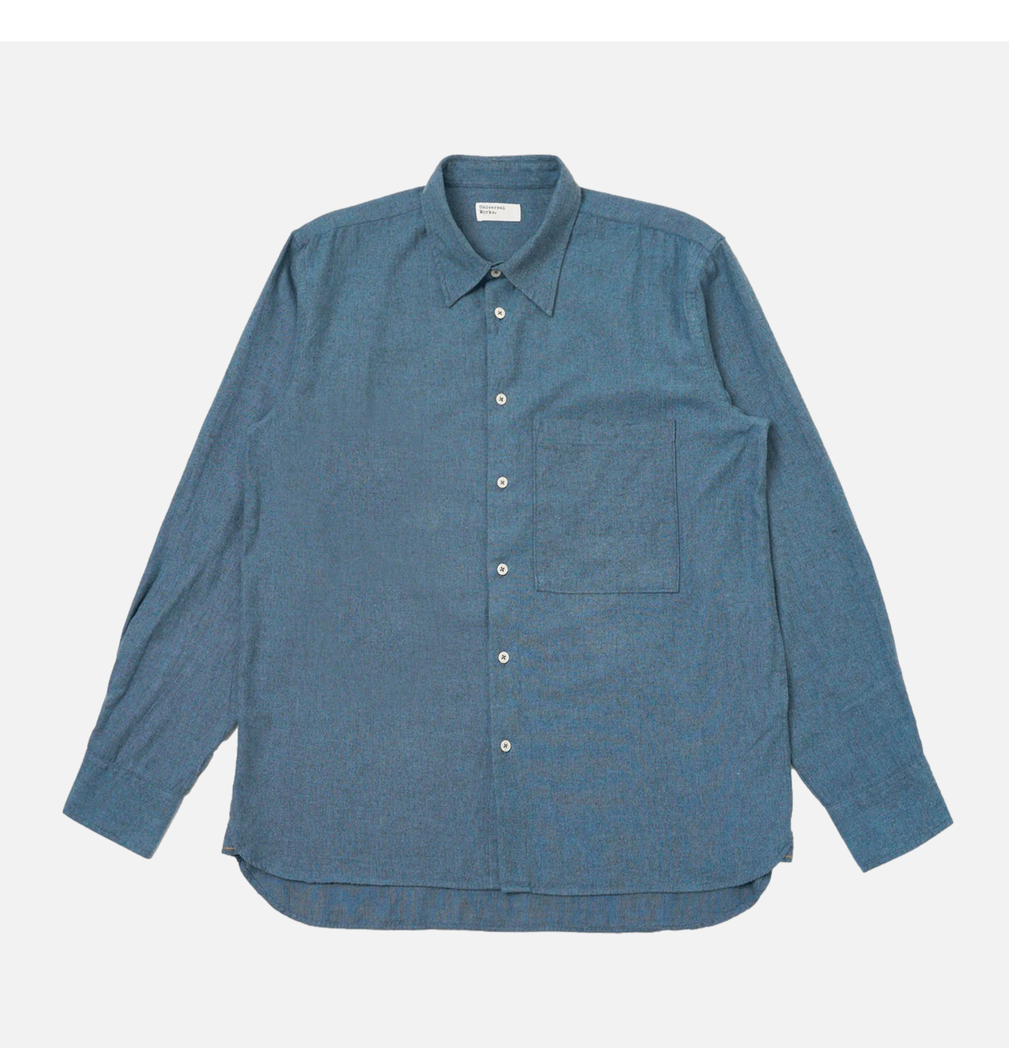 Square Pocket Shirt Blue...