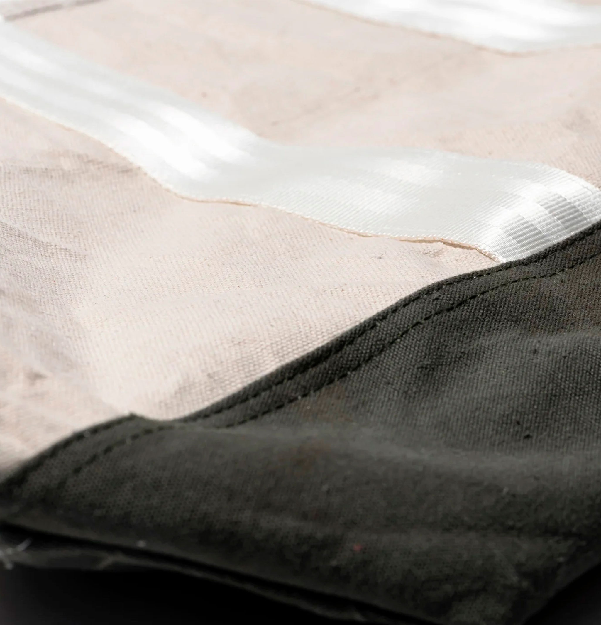 Cotton Laminate Bag Olive Larg