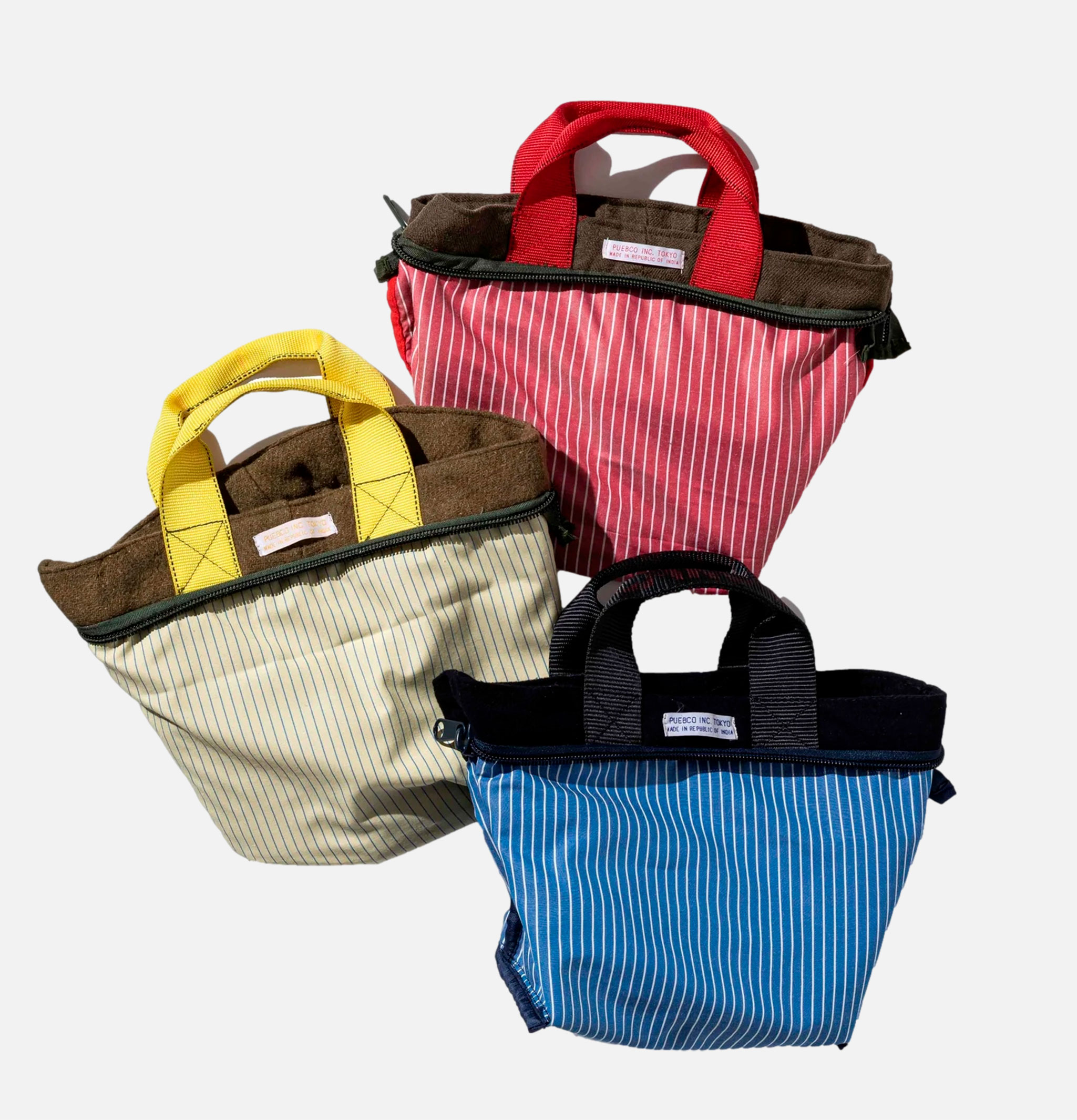 Wool Zip Tote Bag Yellow