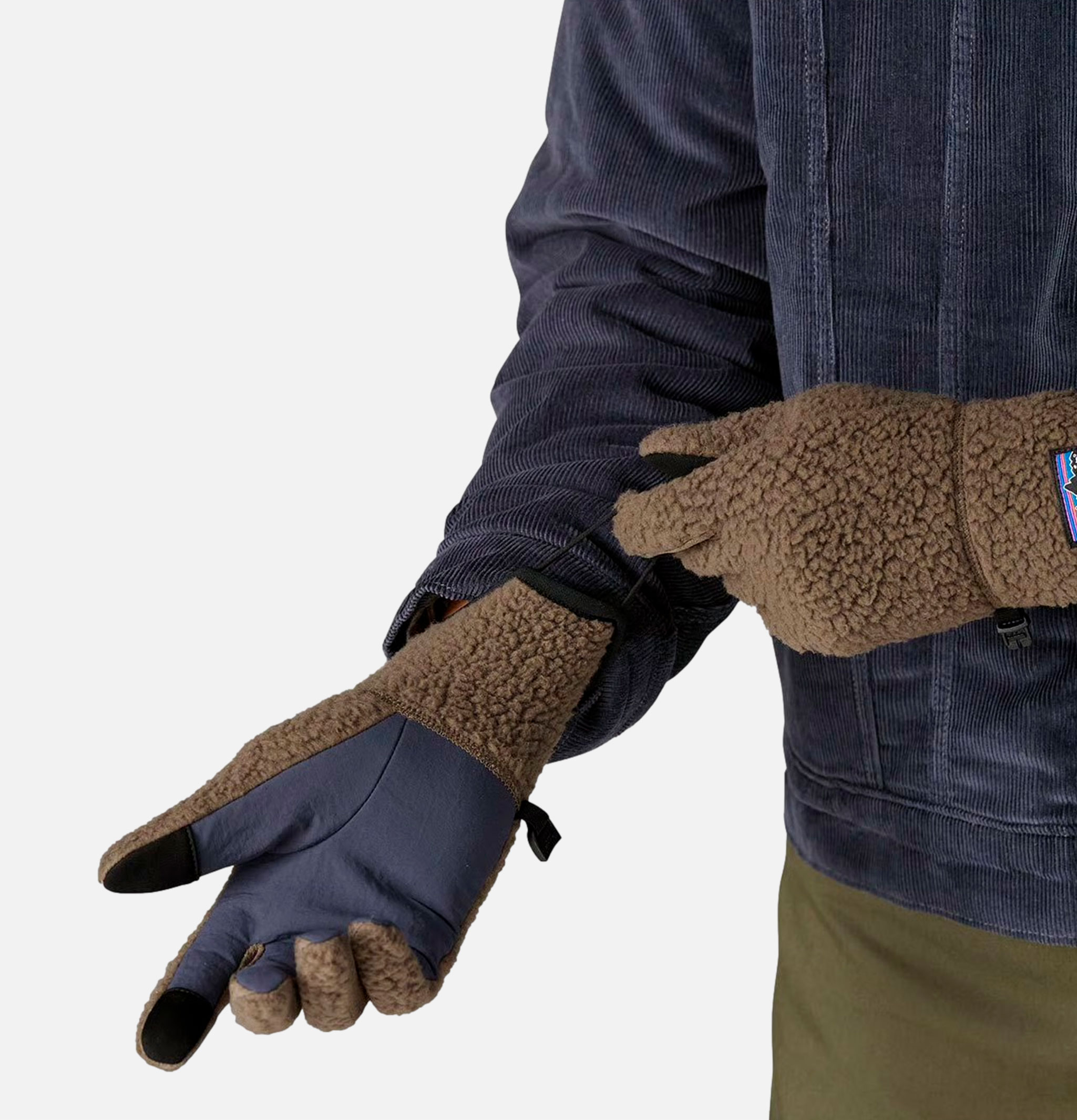 Retro Pile Marlow Brown Gloves