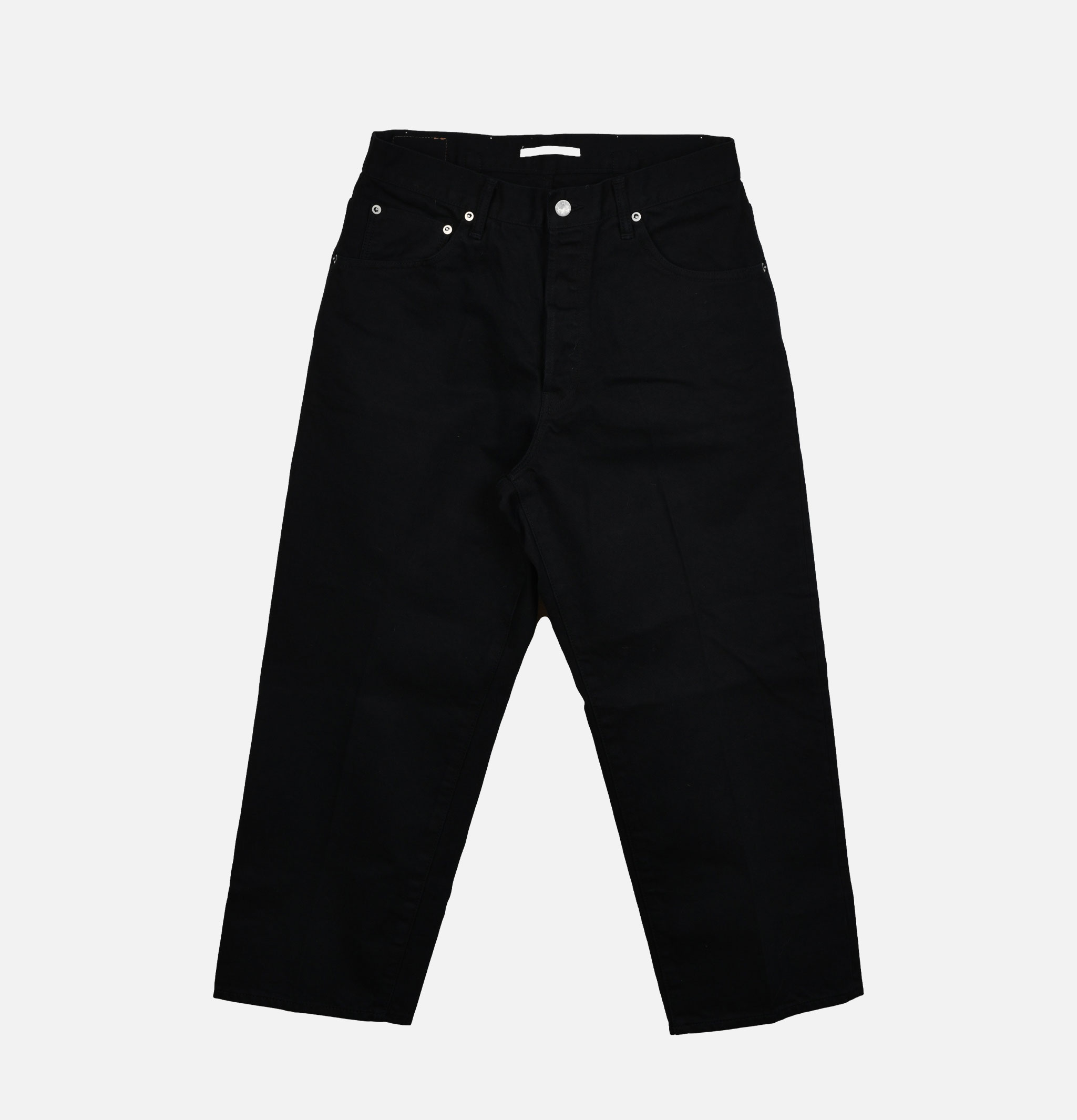 Back Buckle Denim Black