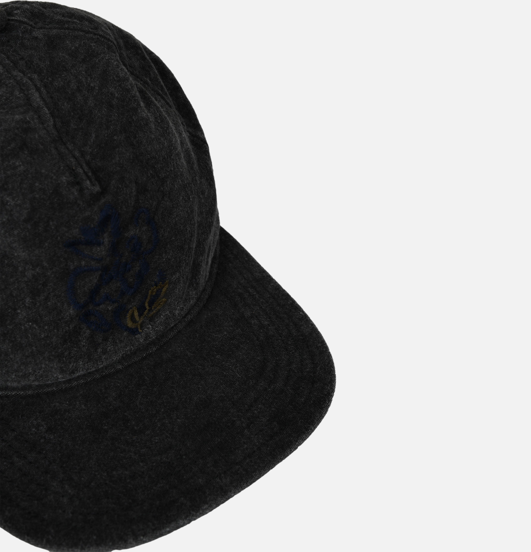 Natural Dye Safari Cap Black