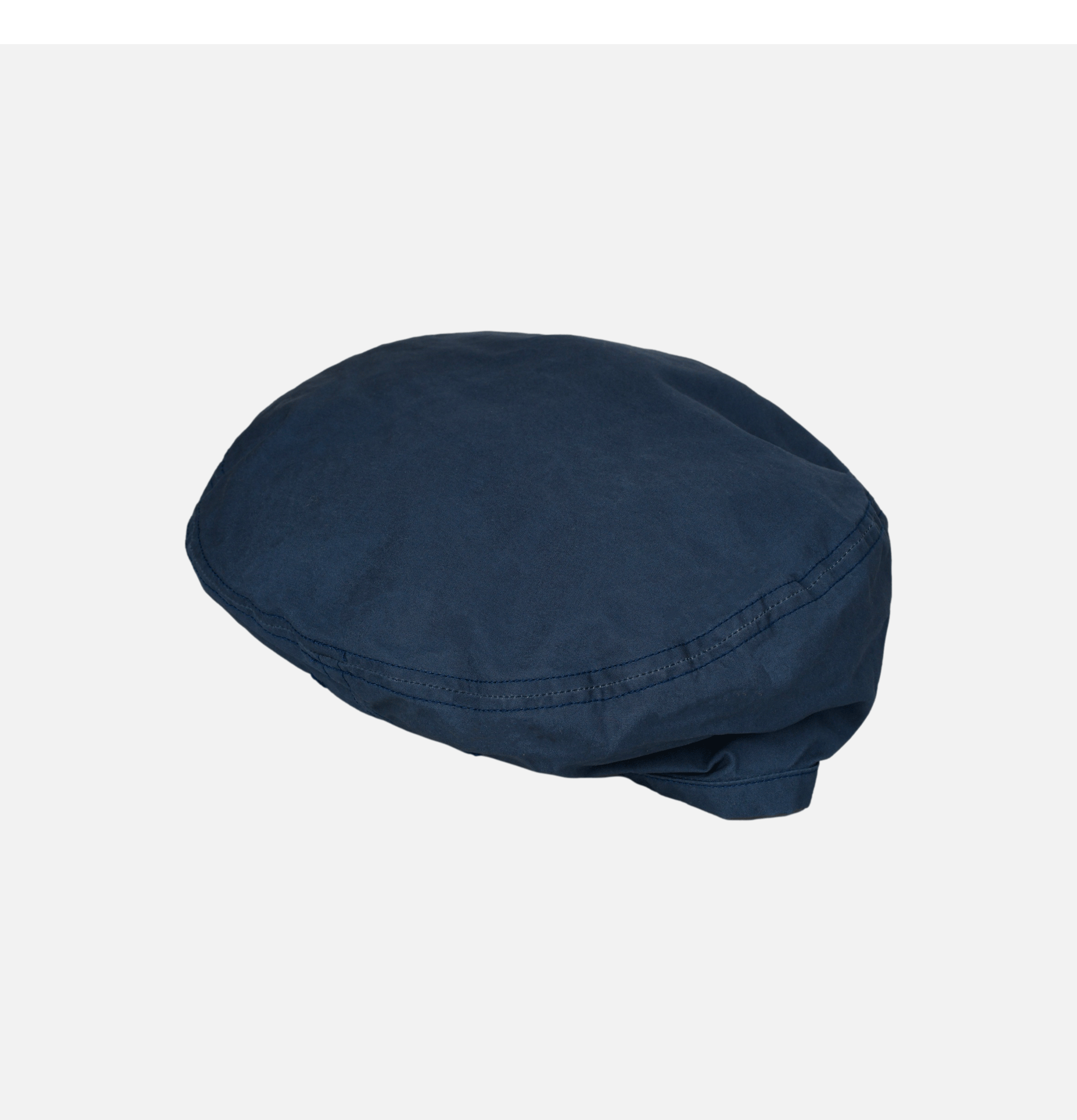 Waxed Cotton Beret Navy