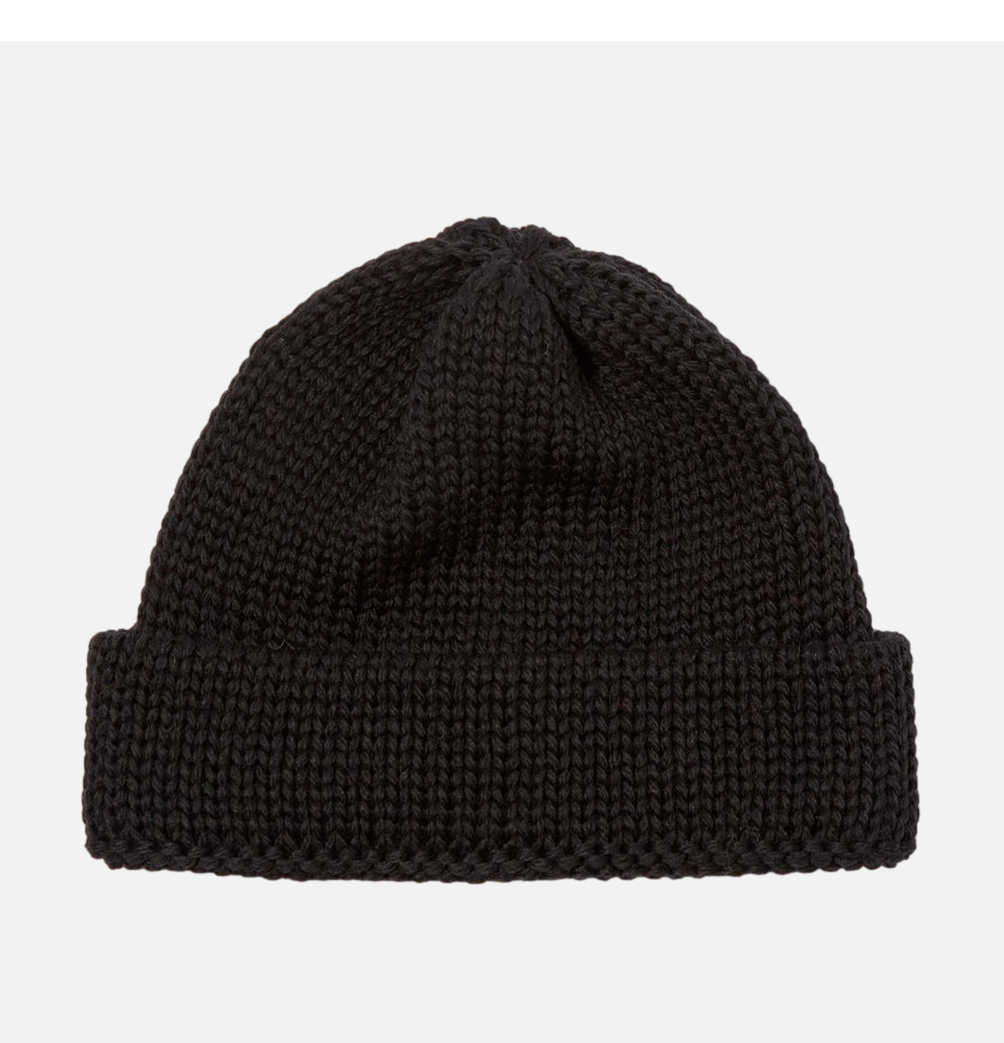 Short Watch Cap Beanie Black