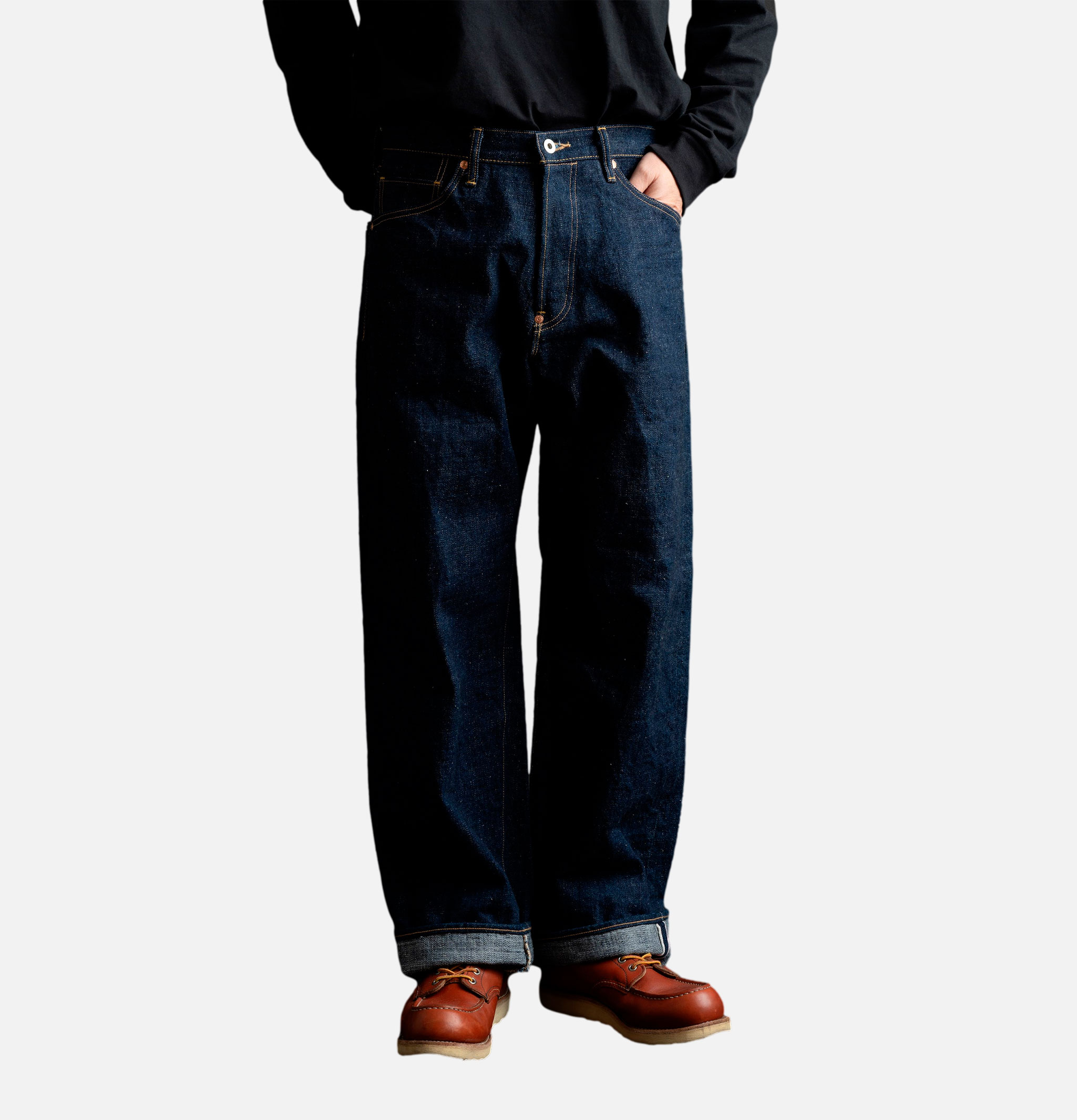 Jeans Wide Straight Indigo