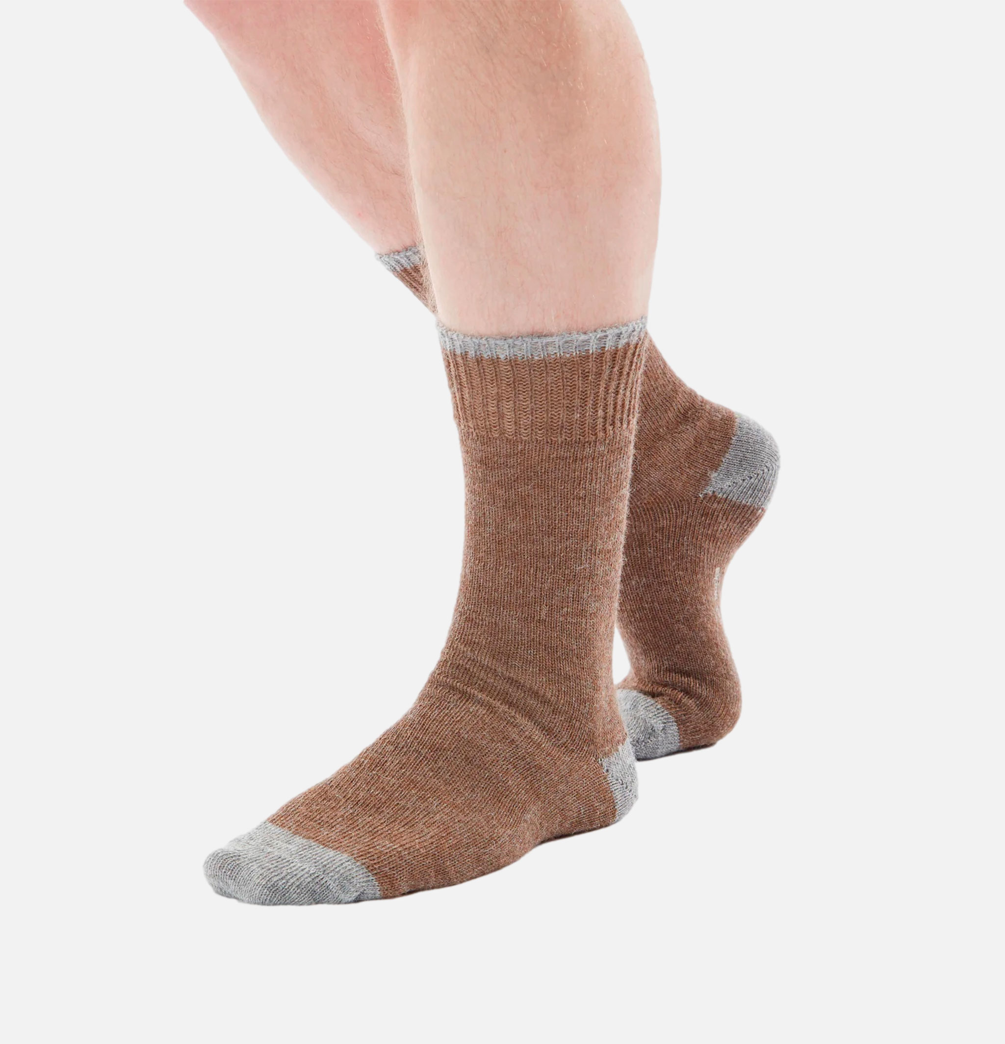Alpaca Sock Brown