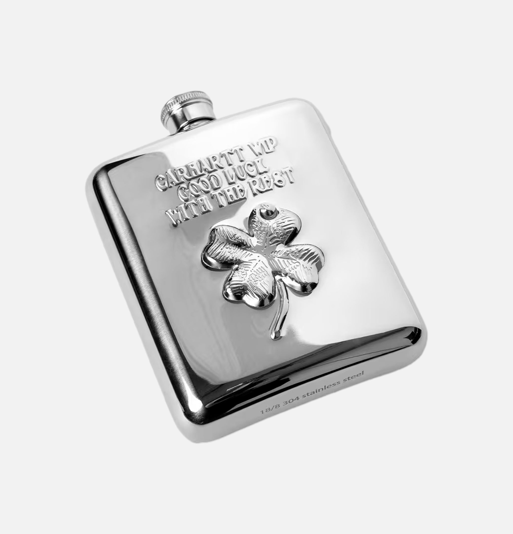 Clover Flask Silver
