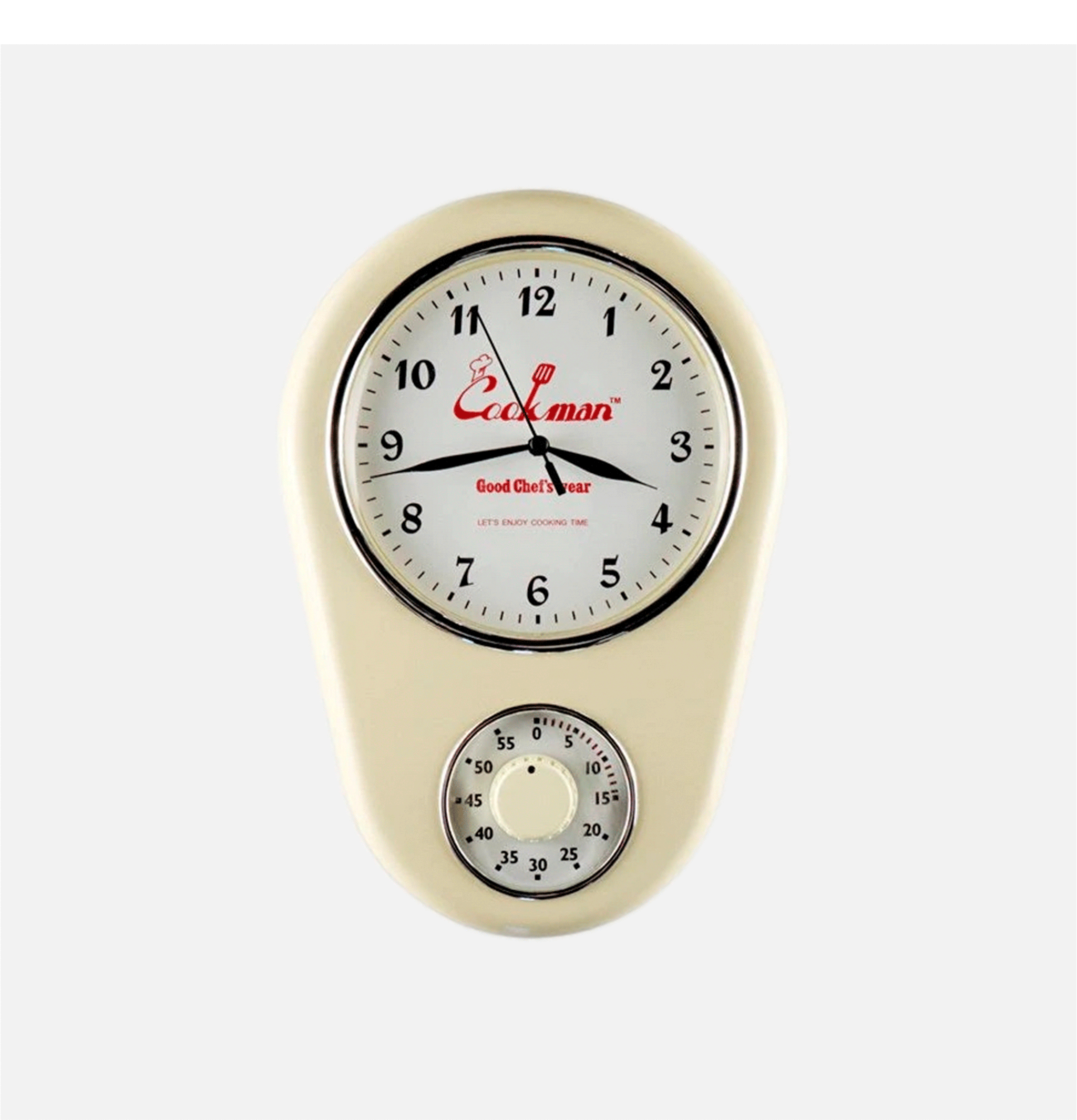 Kitchen Clock Ivory