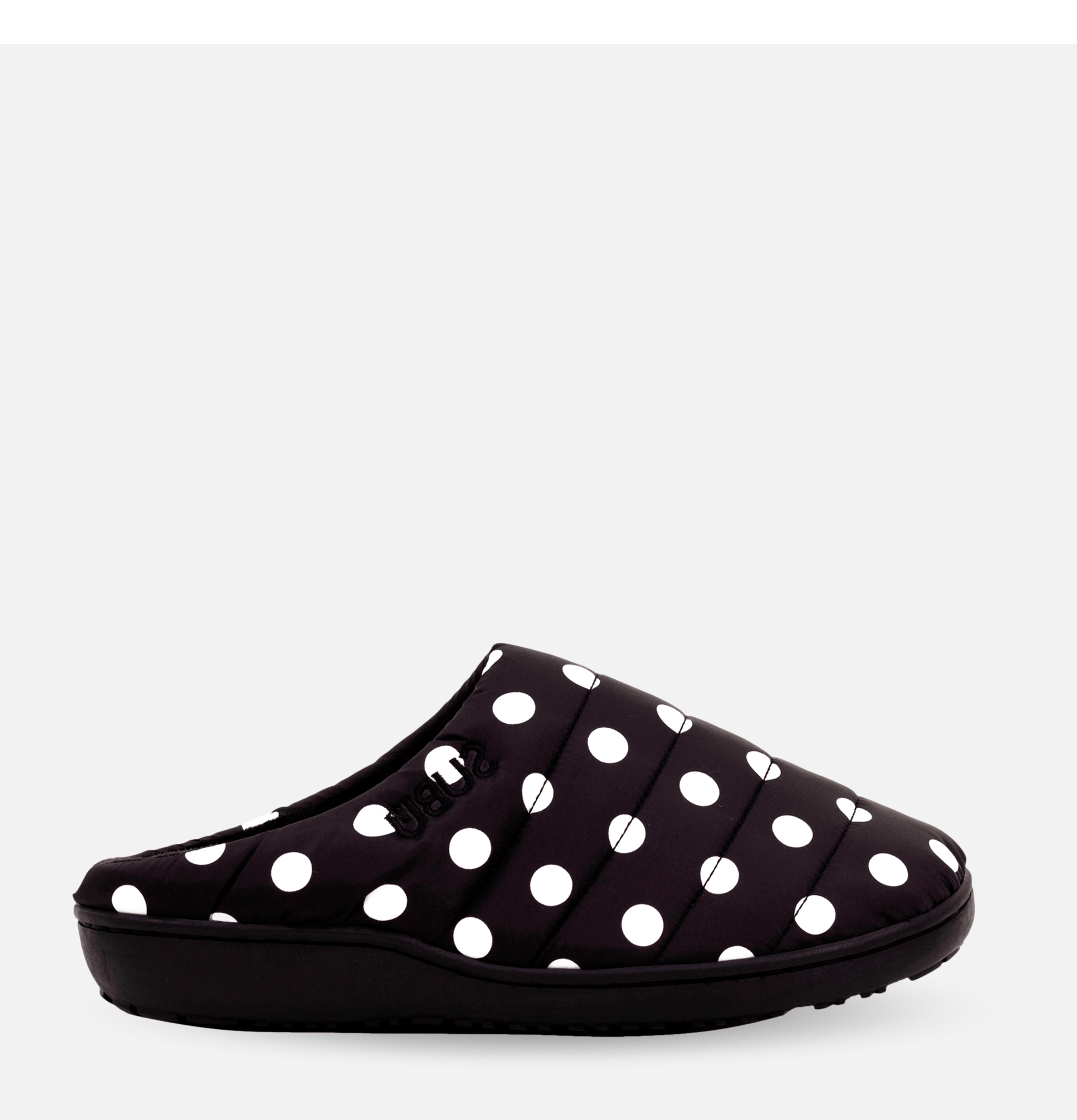 Subu Tokyo F-Line Slippers Black Dots