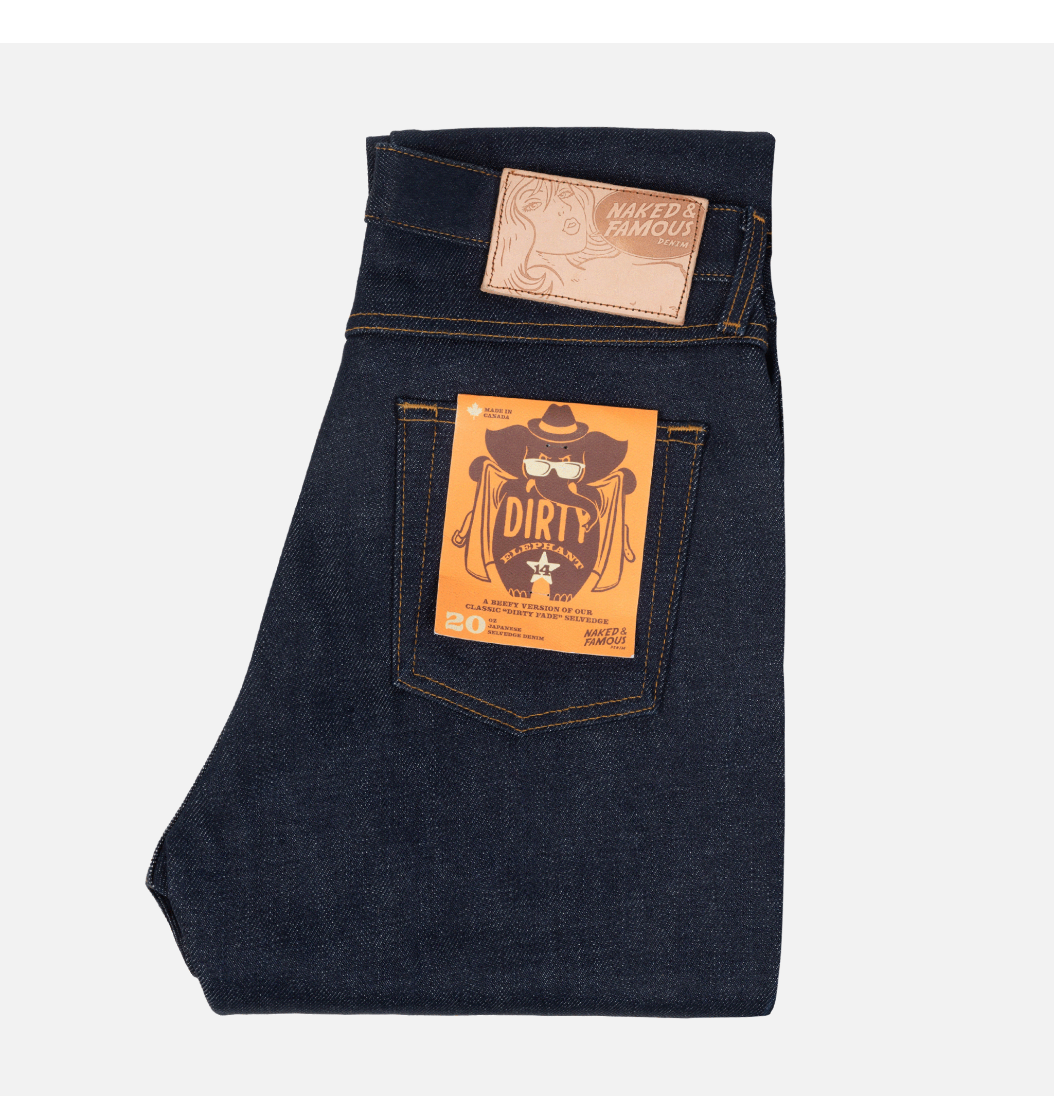 Naked & Famous Jean True Guy Elephant 14