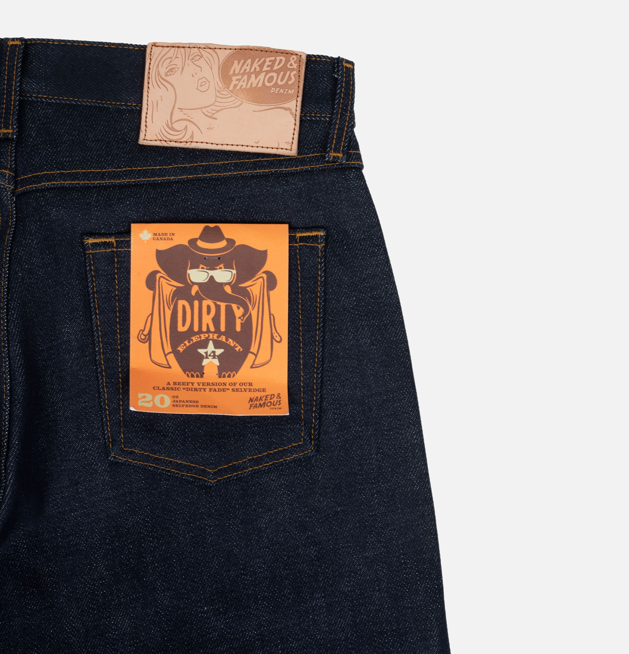 Naked & Famous Jean True Guy Elephant 14