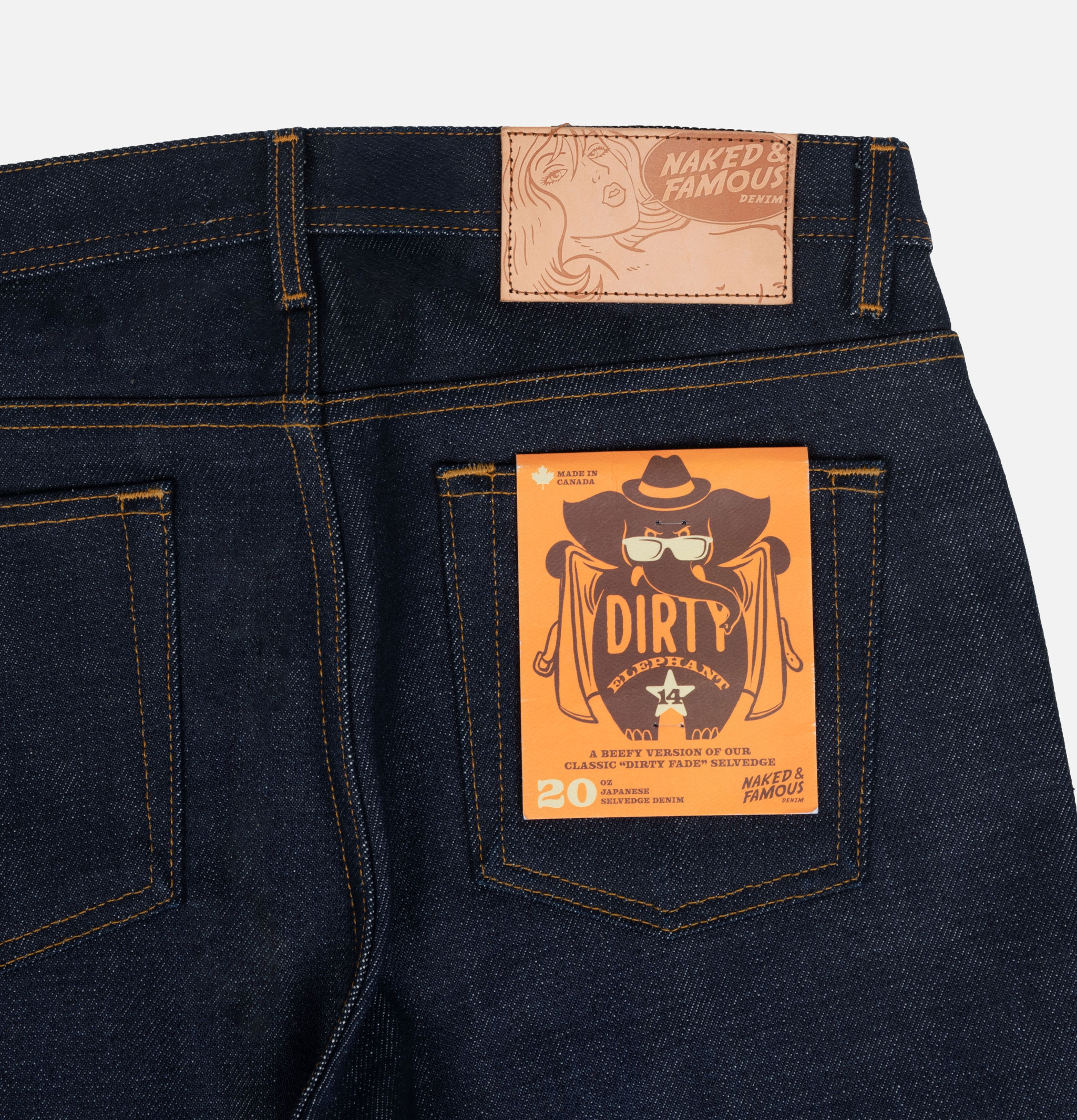 Naked & Famous Jean Weird Guy Elephant 14