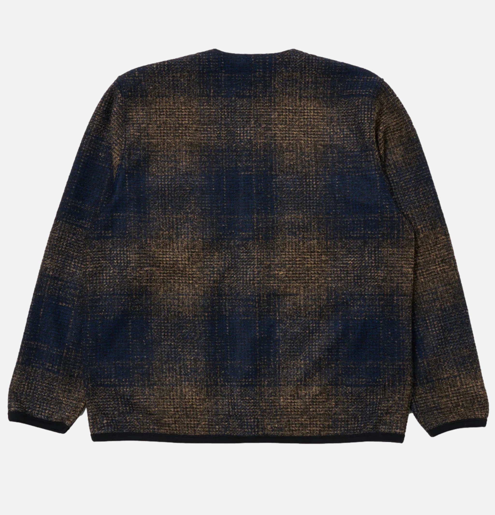 Universal Works Cardigan Deca Check Bleu