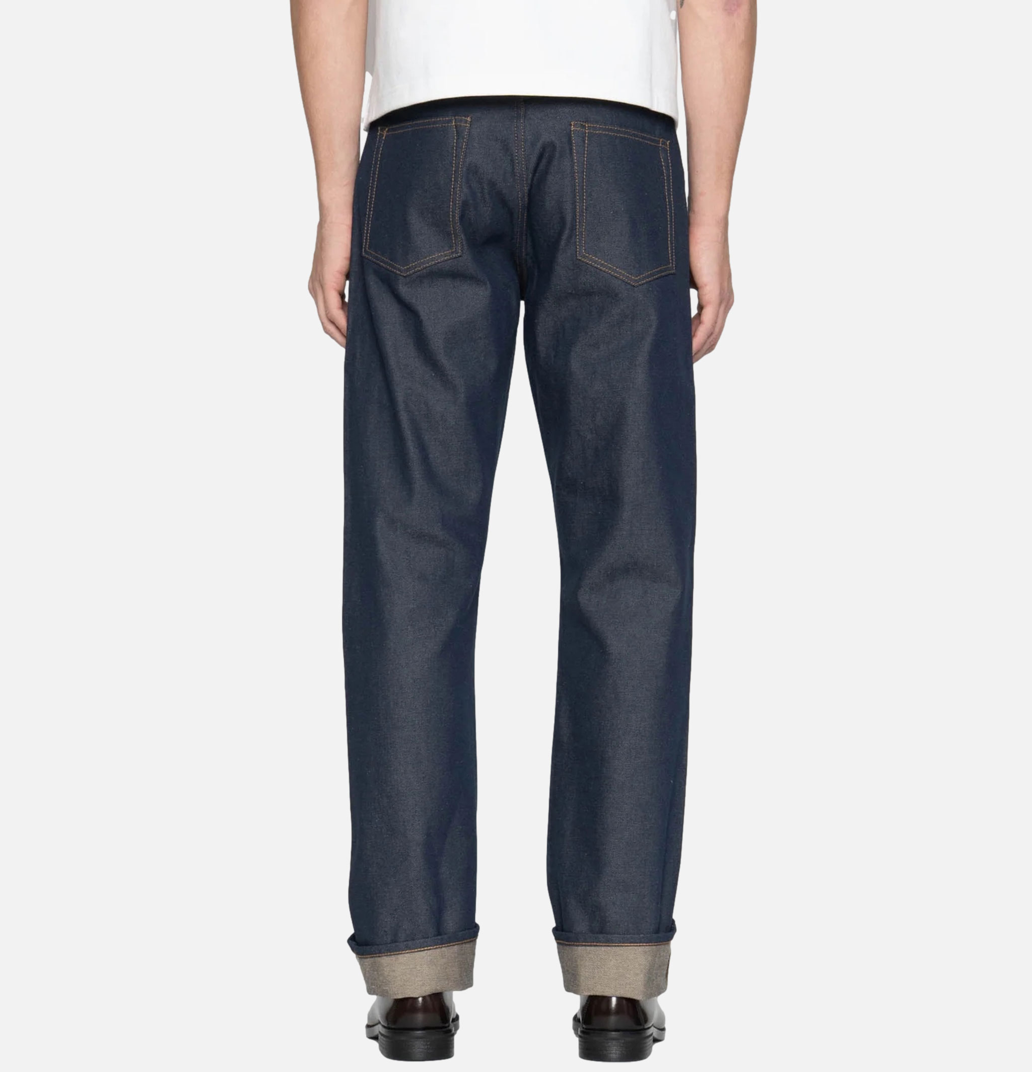 UNBRANDED BRAND 854 13.5oz Relaxed Straight Indigo Blue