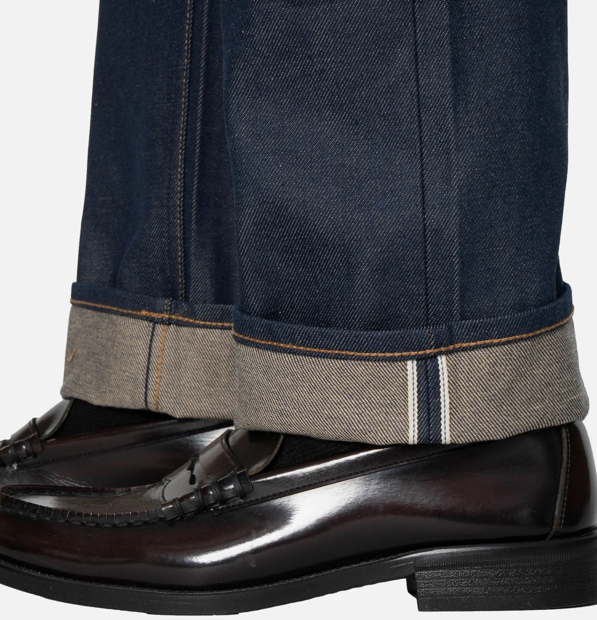 Unbranded Brand UB 854 13,5 oz Relaxed Straight Indigo Blue