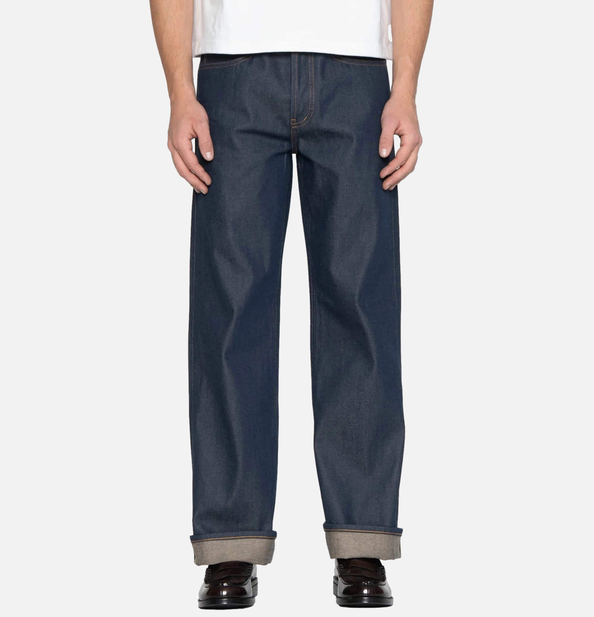 Unbranded Brand UB 754 Wide Fit 13.5 Oz Vintage Blue