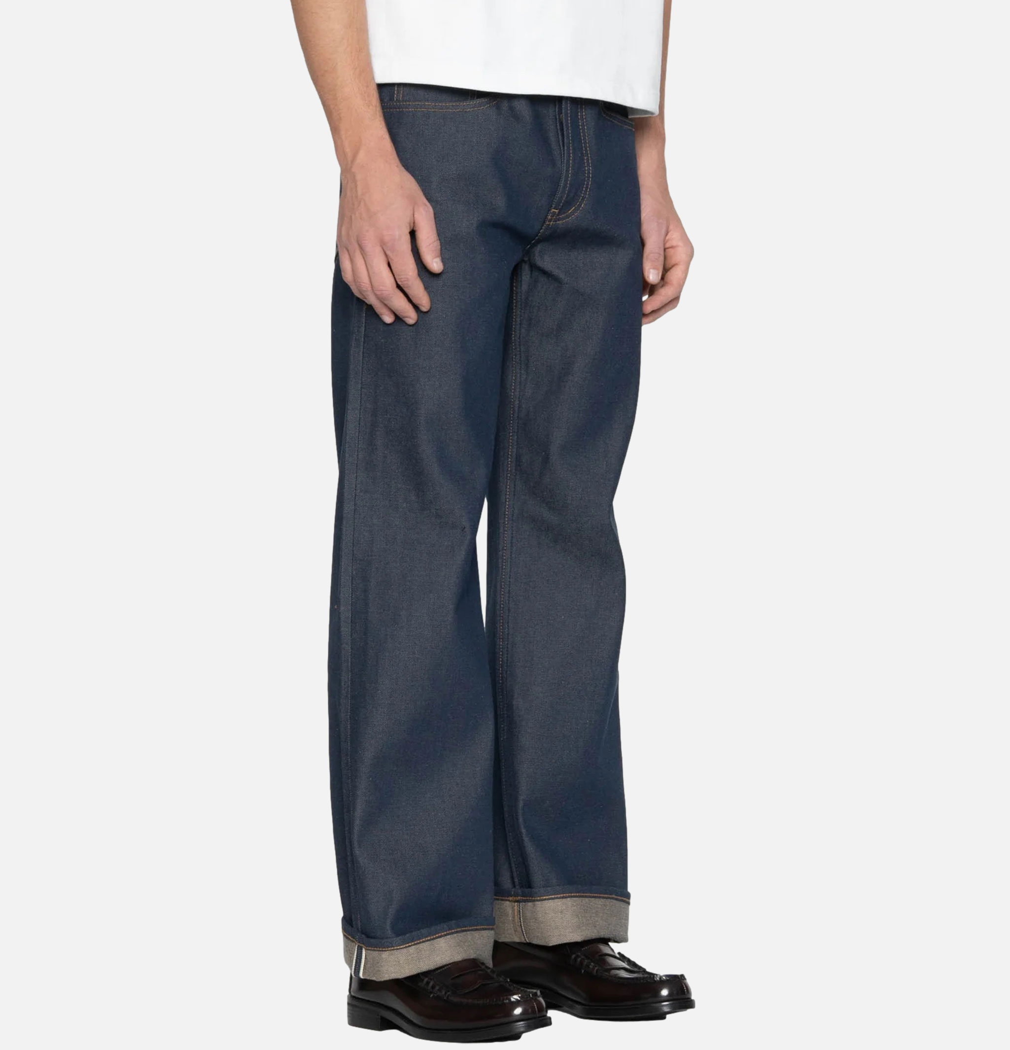 Unbranded Brand UB 754 Wide Fit 13.5 Oz Vintage Blue