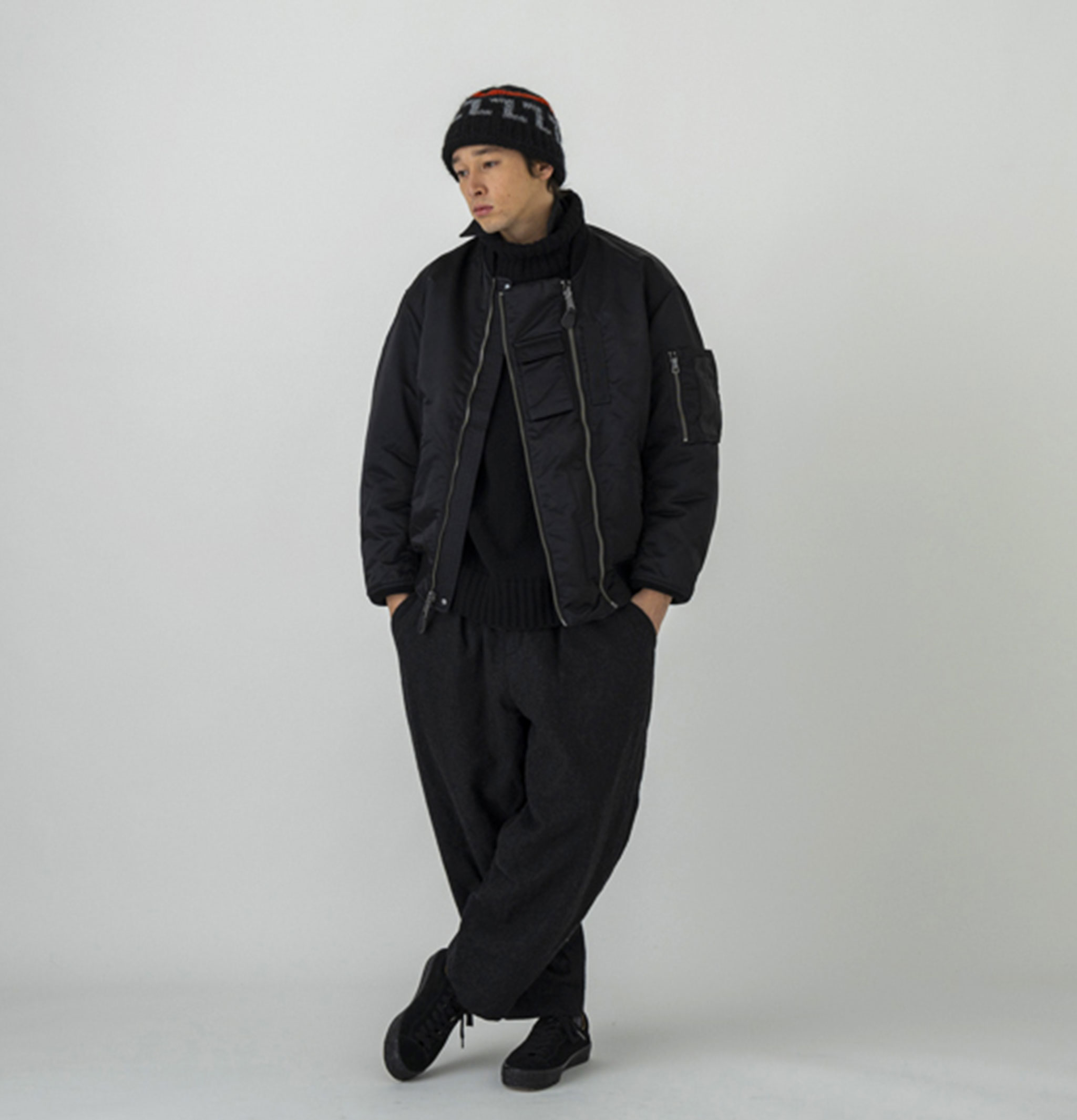 Bonnet Sublime Knit Pattern Black