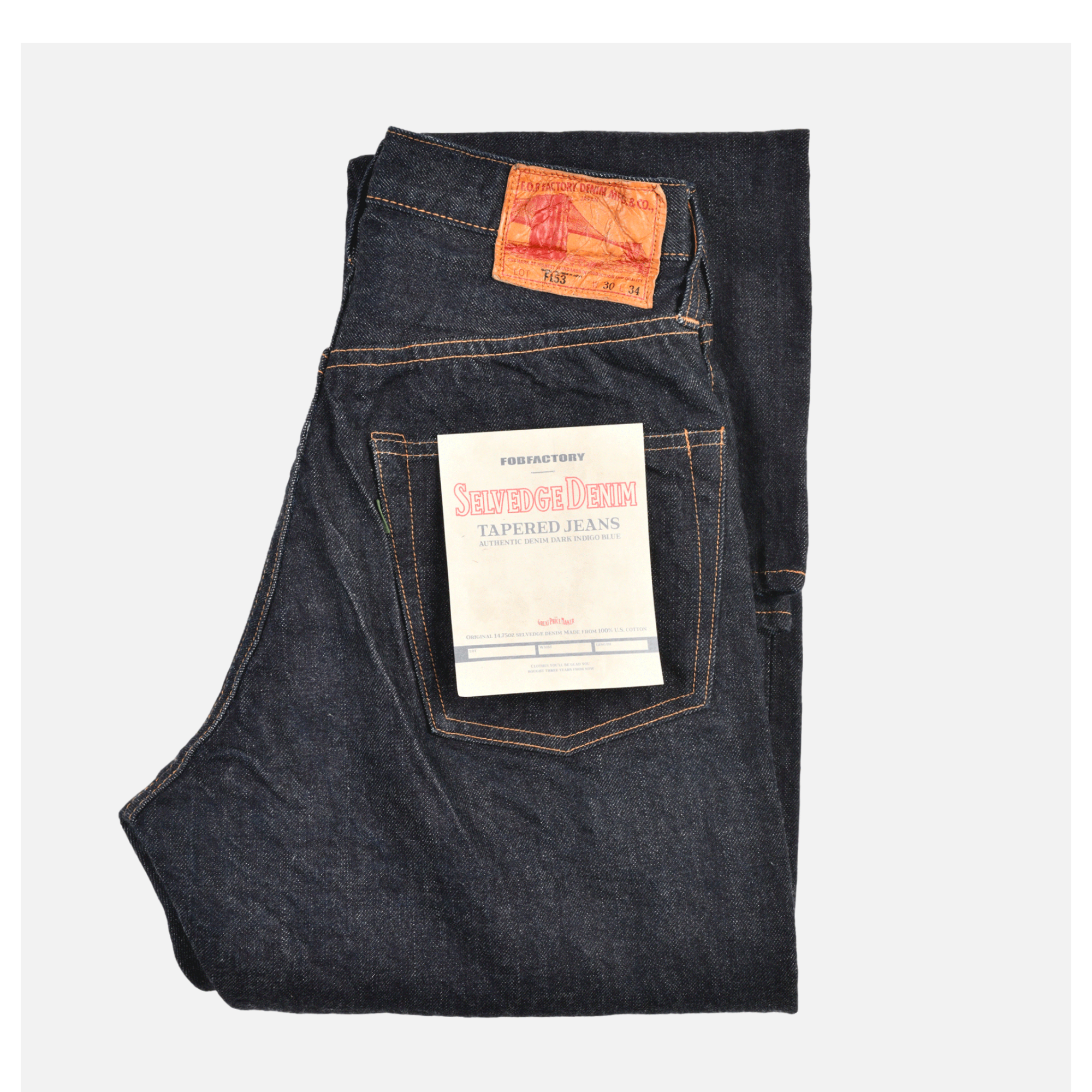 Fob Factory | F165 Selvedge Garage Denim | Royalcheese Paris