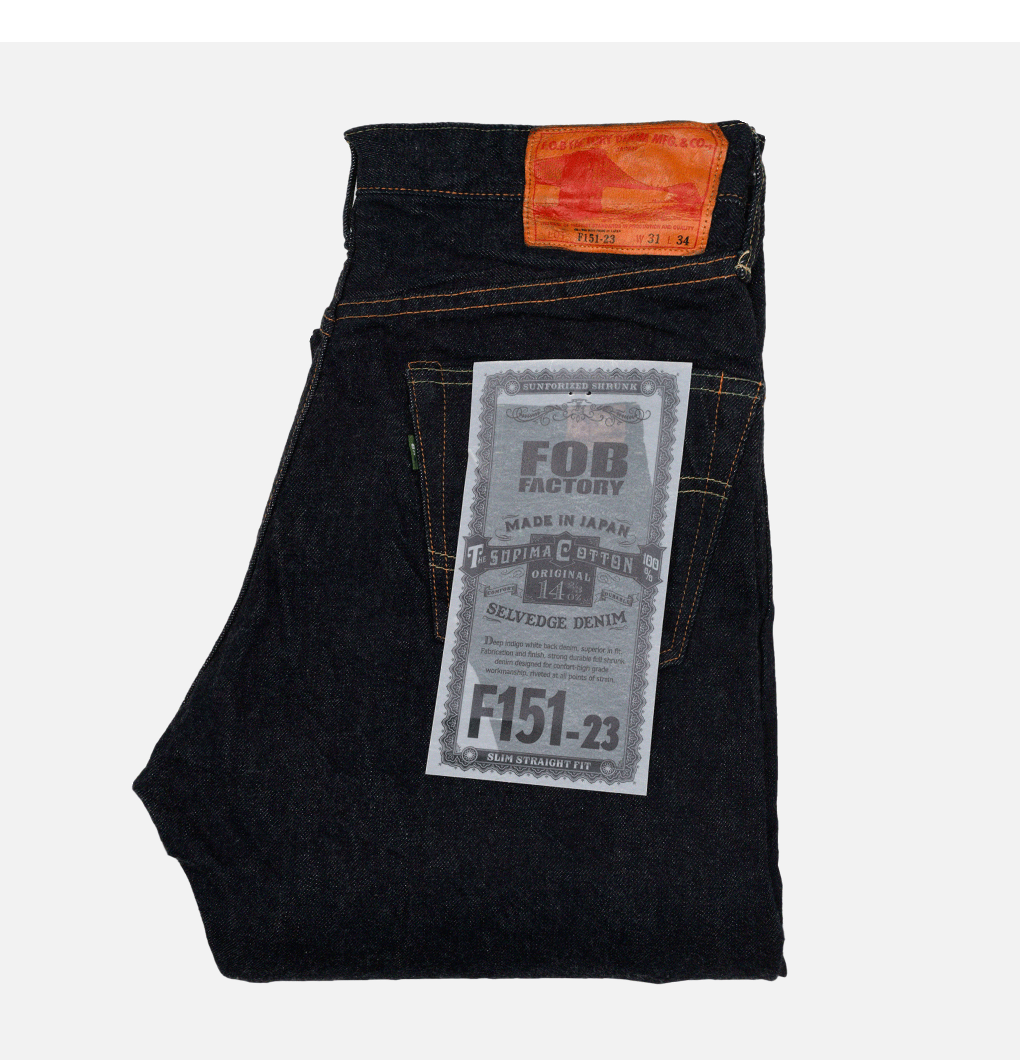 FOB Factory Jeans F151 One Wash