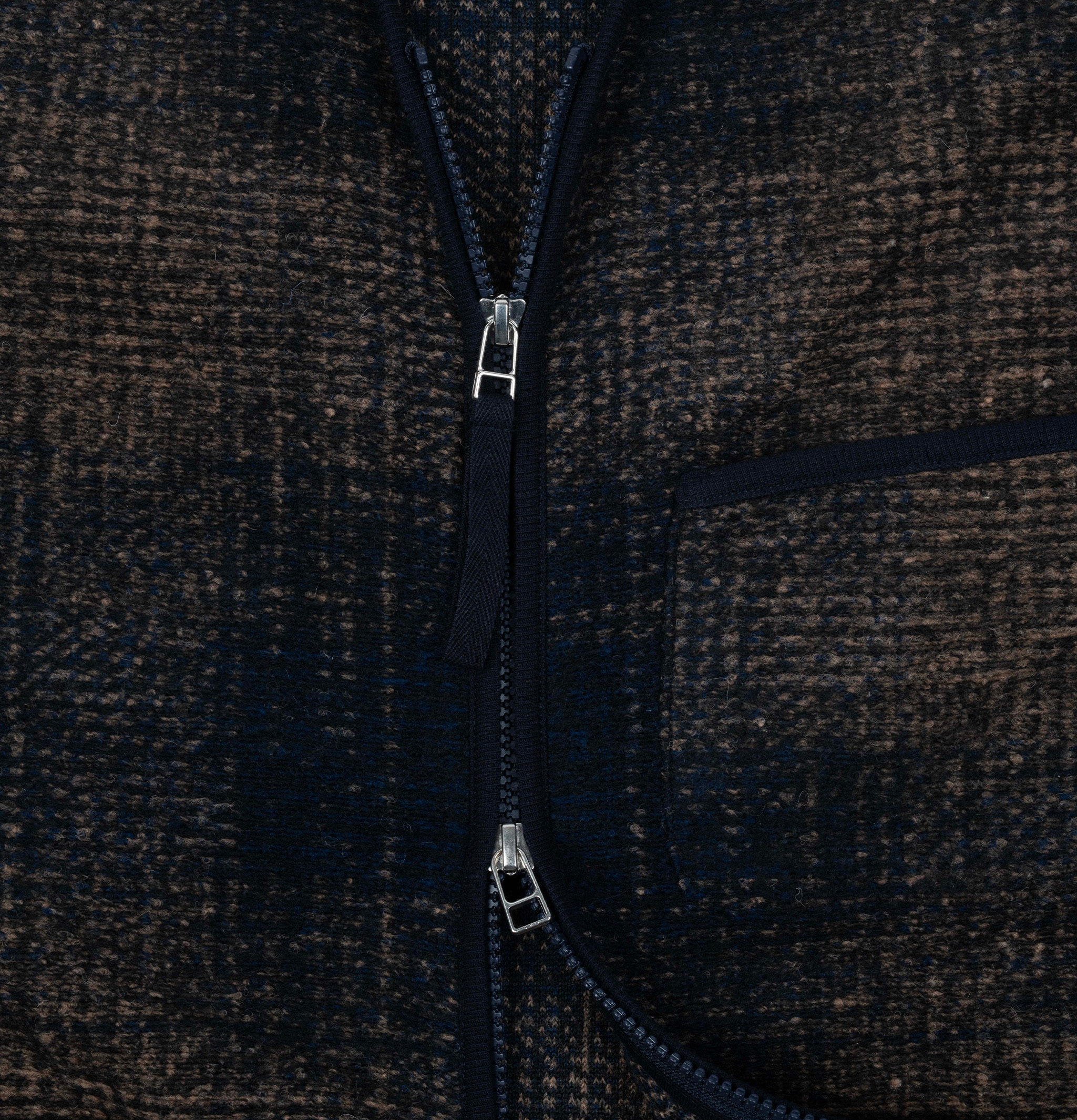 Universal Works Deca Check Waistcoat Blue