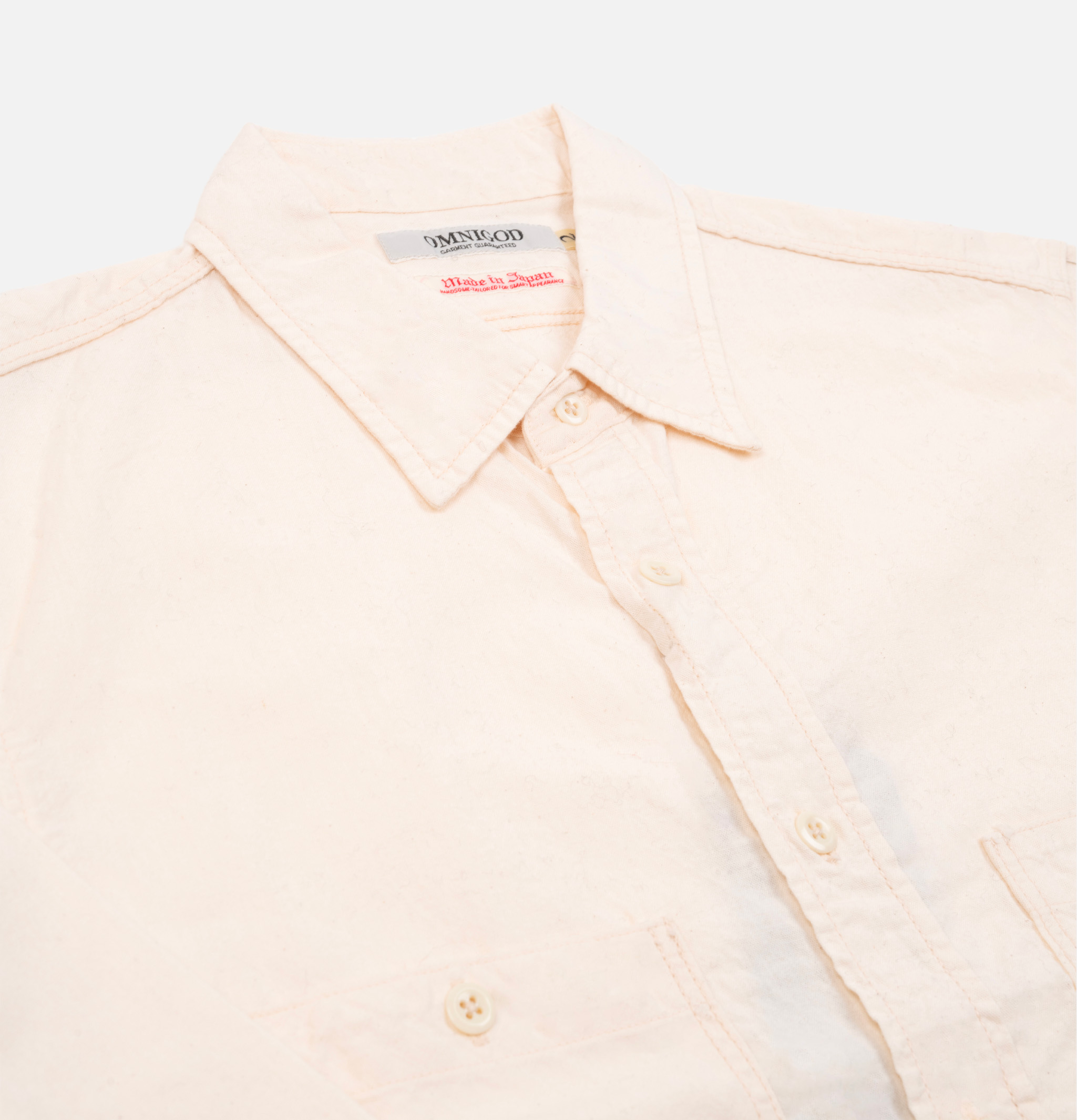 Omnigod Chemise Work Chambray Blanc