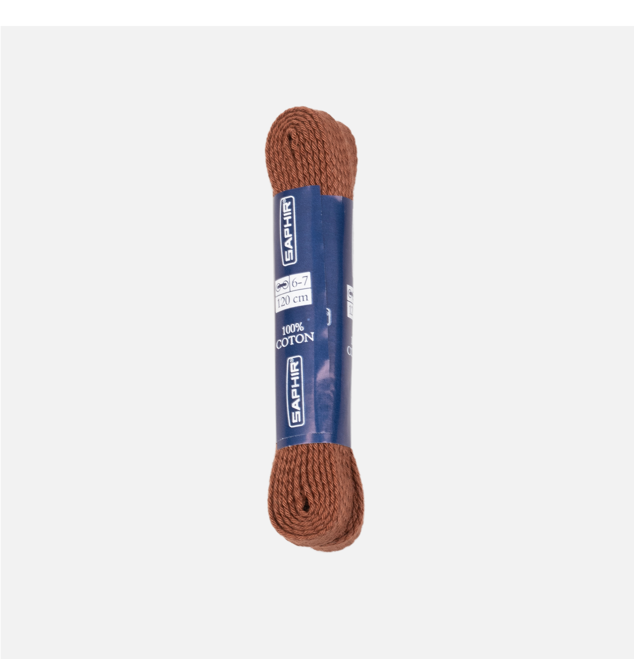 Lacet Plat Moyen Marron