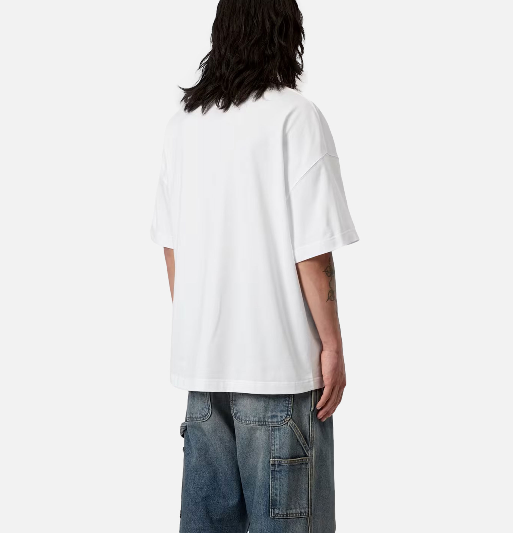 Carhartt WIP T-shirt Link Script Blanc