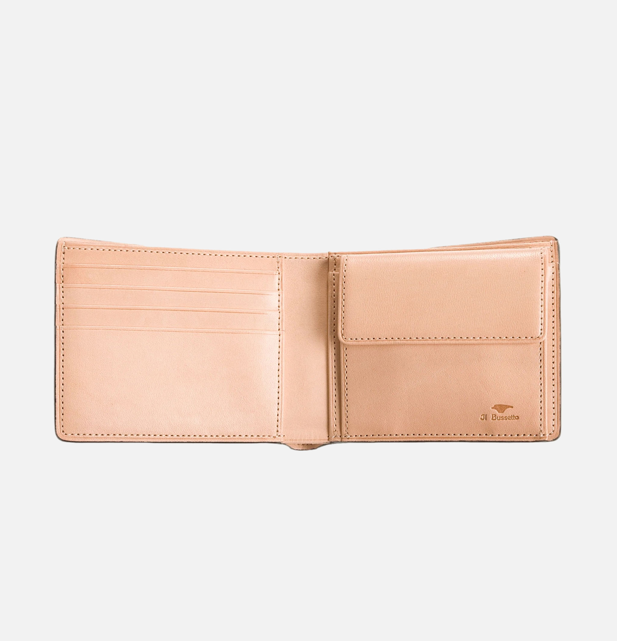 Il Bussetto Bi-fold Wallet Light Brown