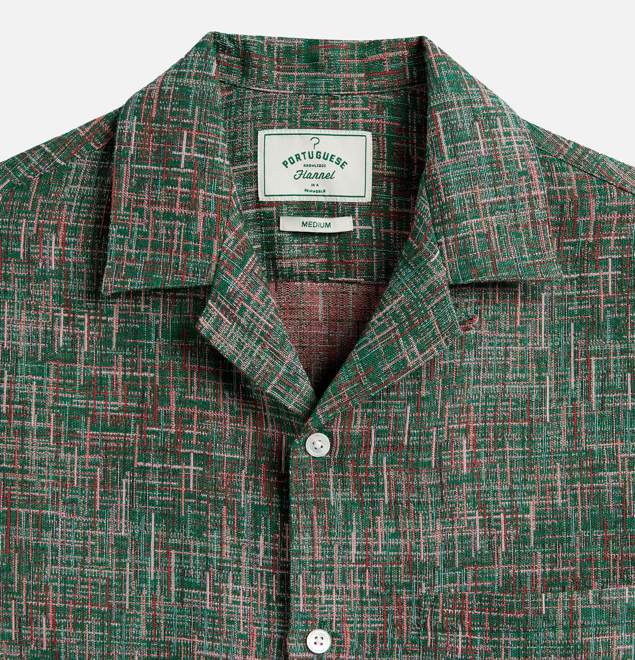 Portuguese Flannel Chemise Summer Boucle Green